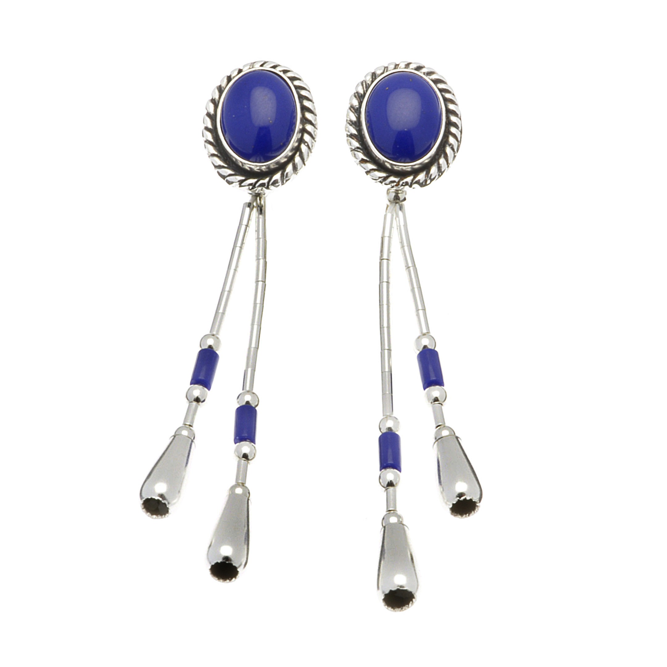 Harpo Paris classic earrings E343 cabochons and drop shape