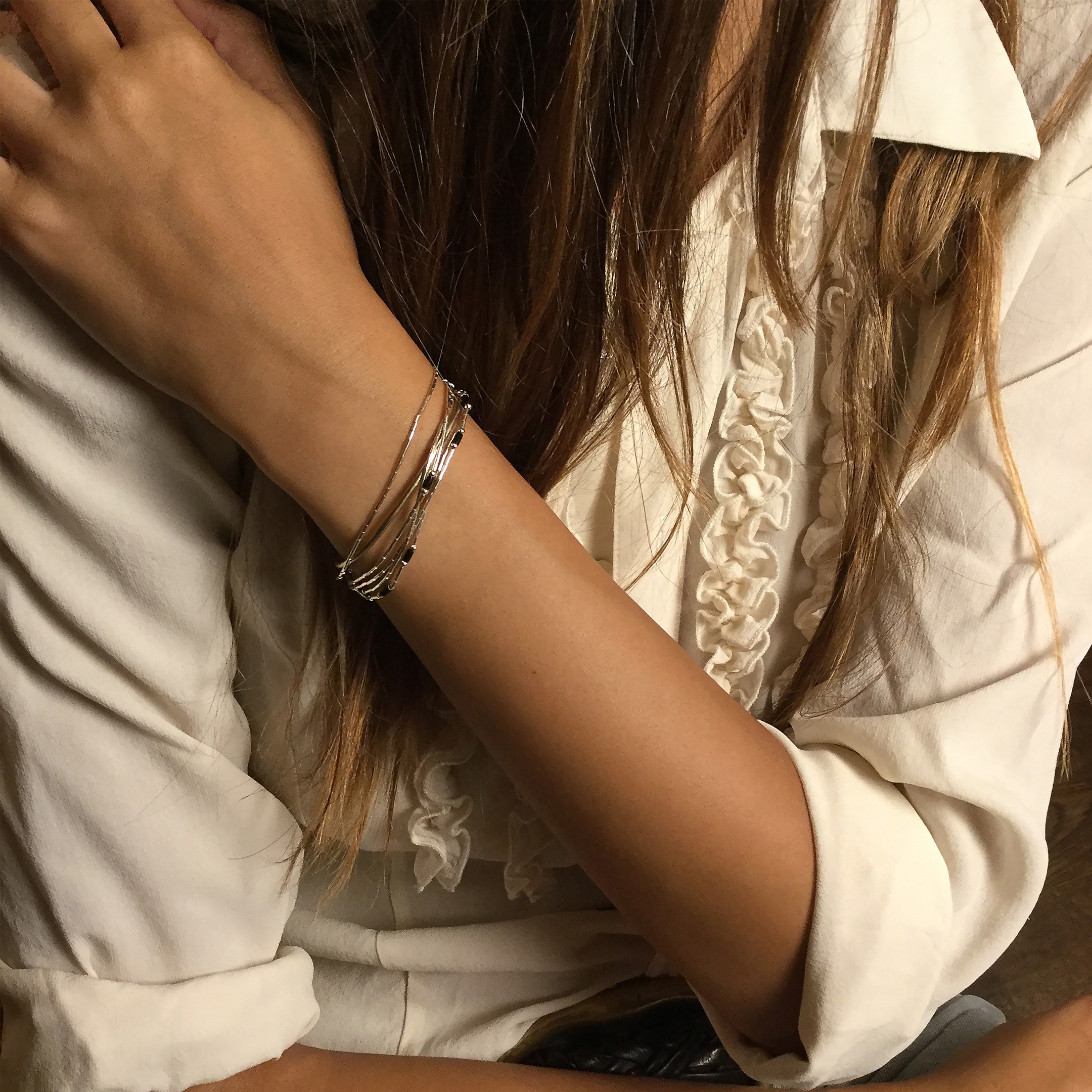 Native american Liquid Silver bracelet. Harpo Paris