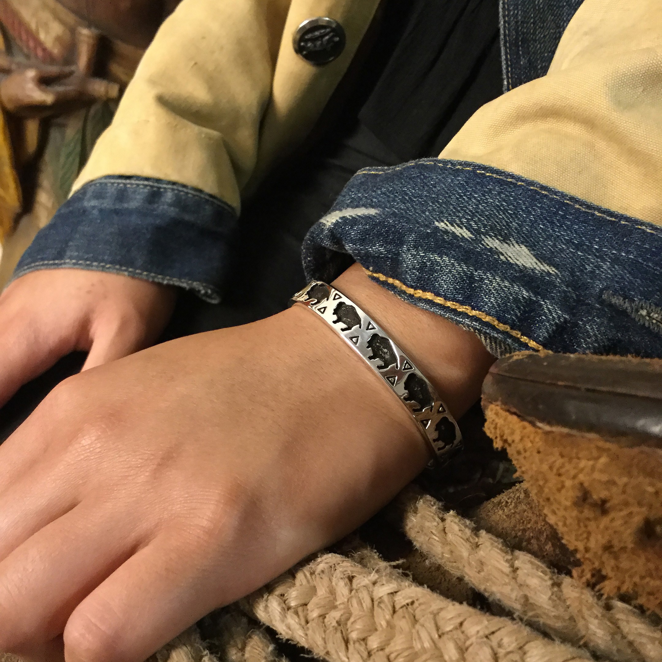 Bracelet classique femme B556F bisons Harpo Paris