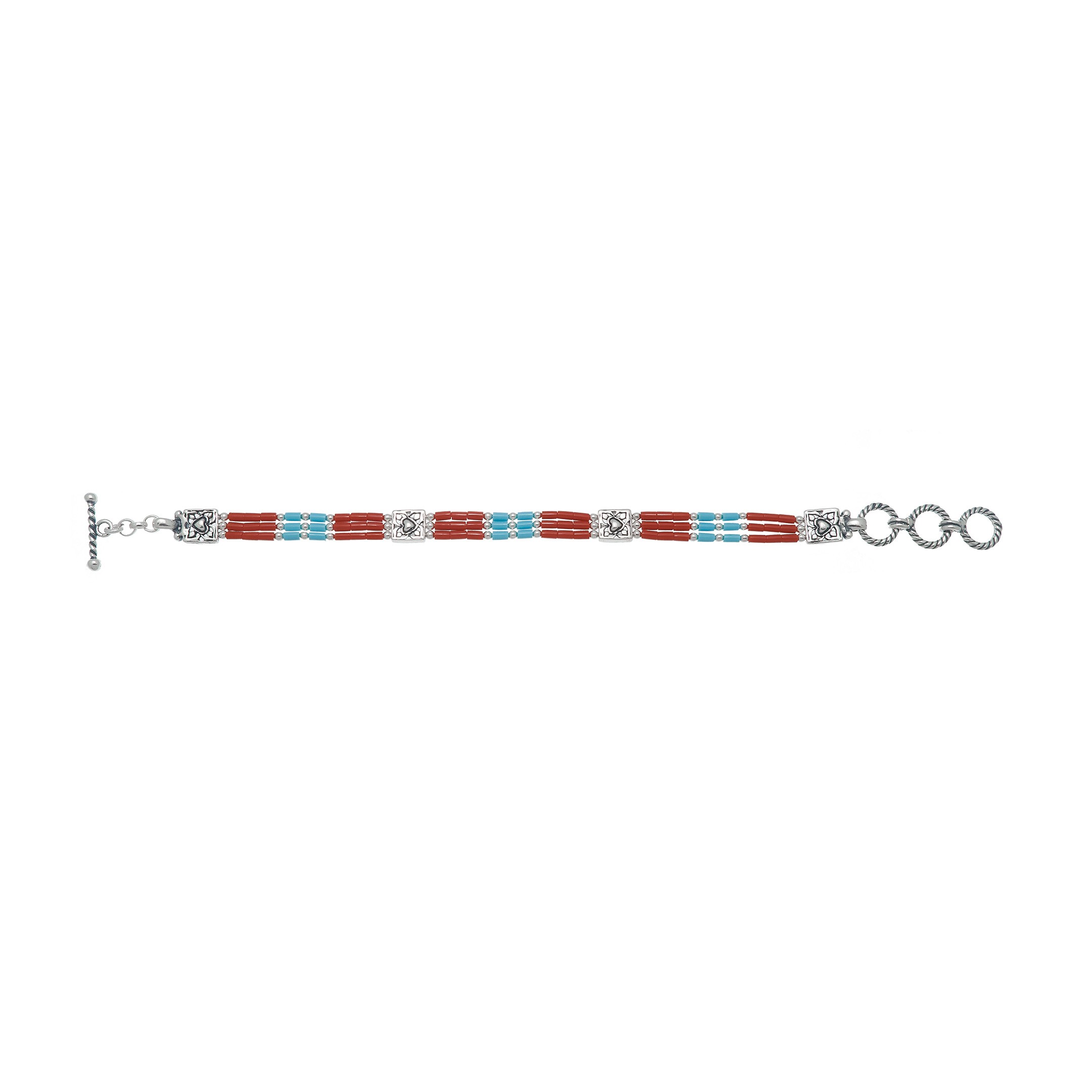 Bracelet amerindien en perles heishi. Harpo Paris