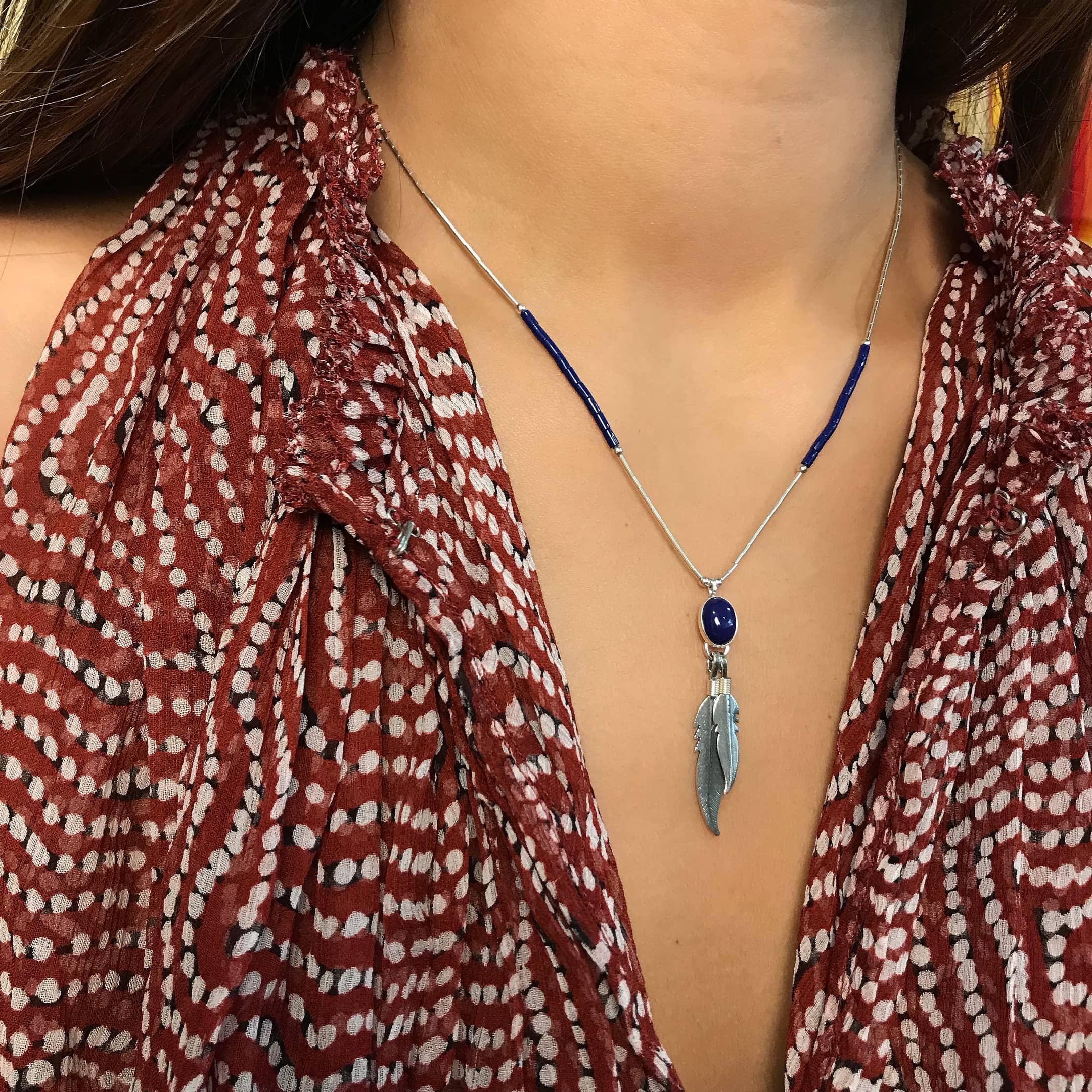 Harpo Paris classic necklace for women N329 feathers