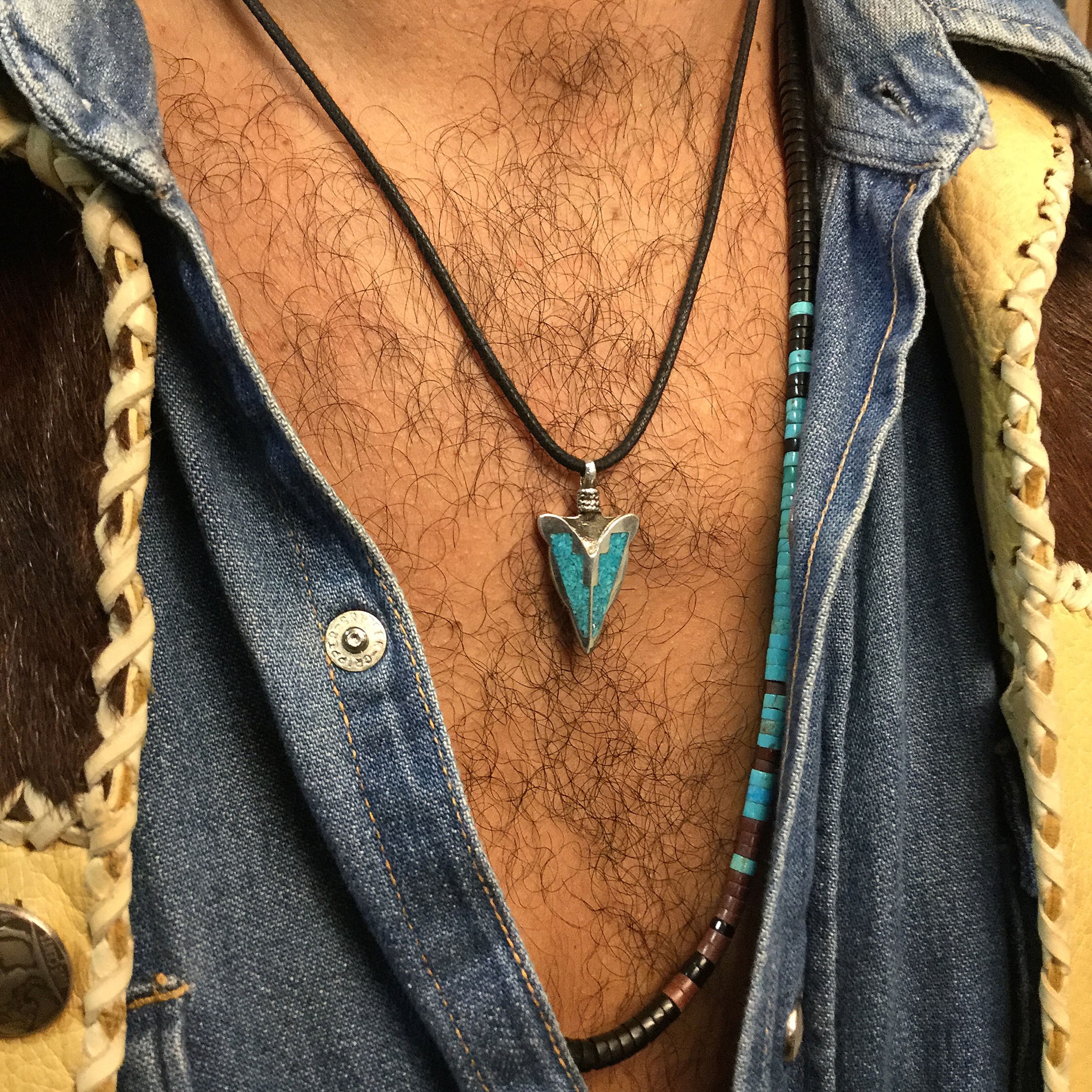 pendant. Arrow head in silver 