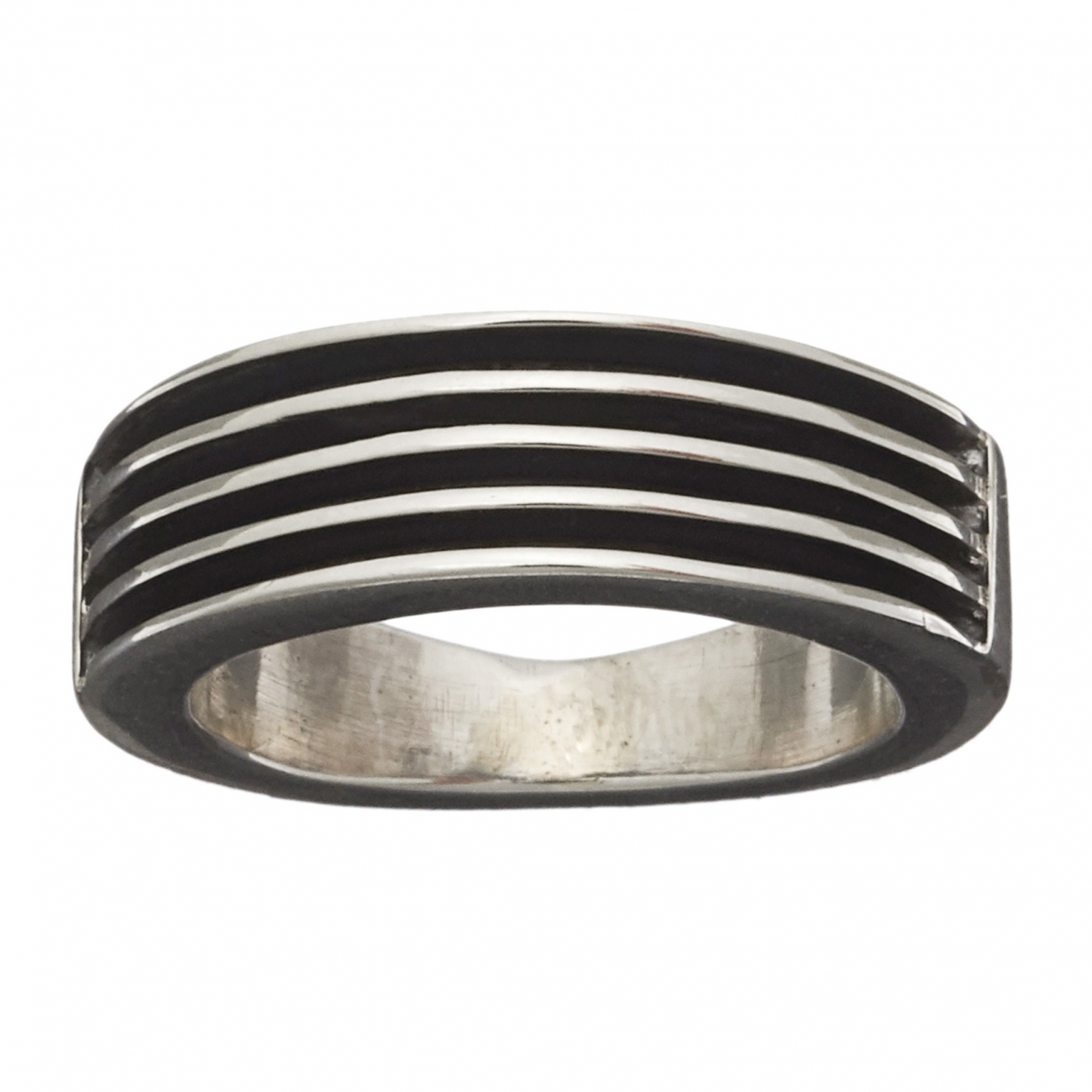 Bague Navajo pour homme et femme en argent massif, BAw09 - Harpo Paris