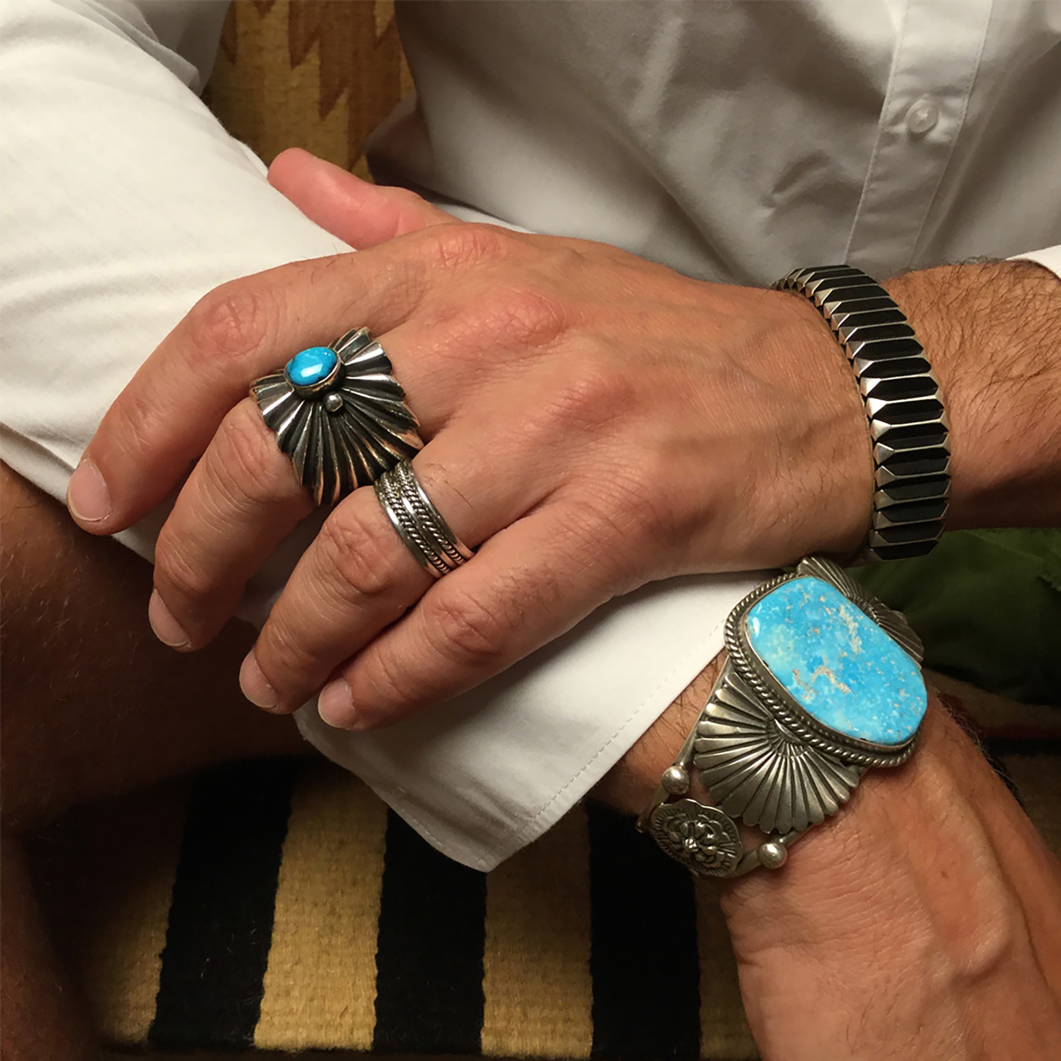 Bague Navajo en argent massif.  | Harpo Paris