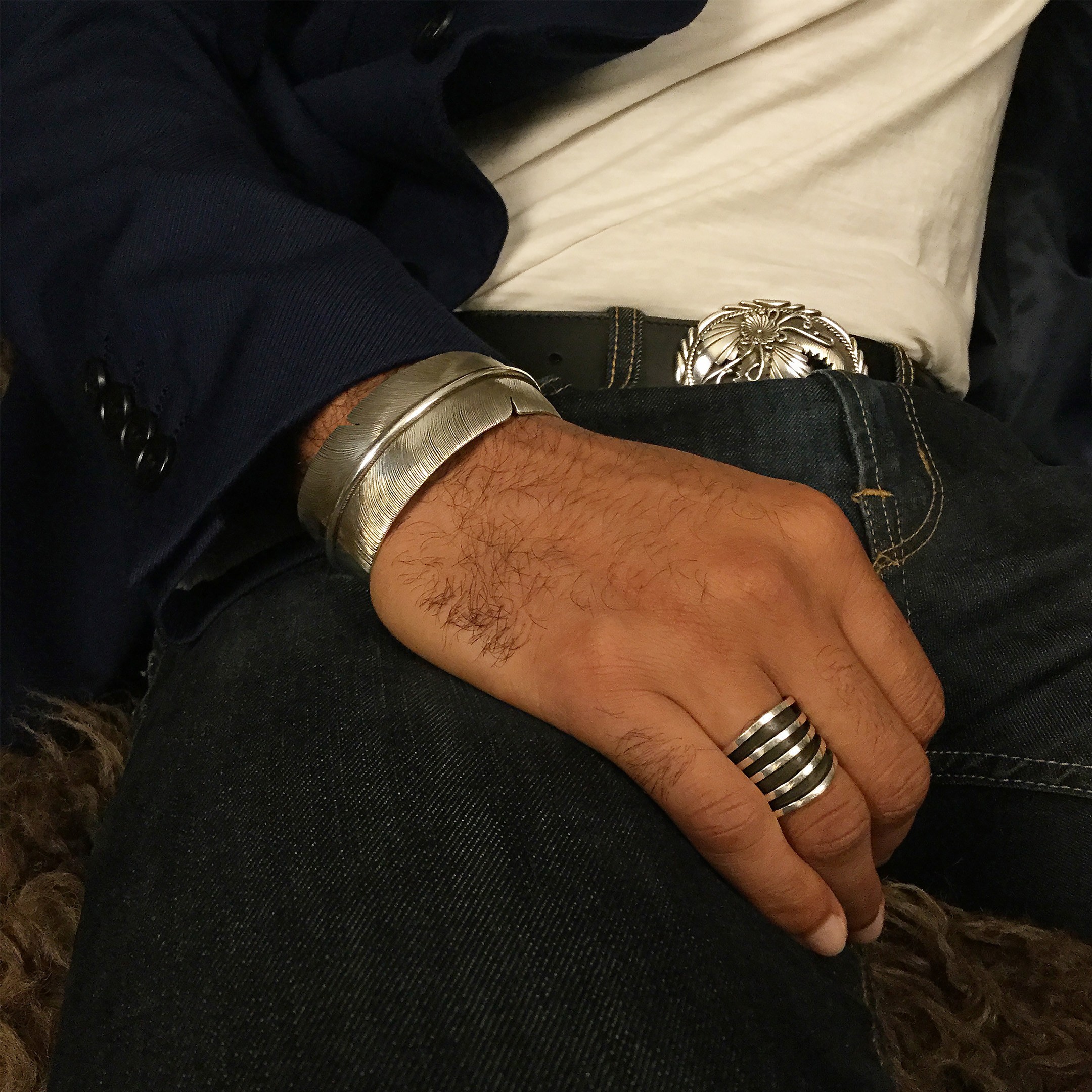 Bague Navajo en argent massif. | Harpo Paris