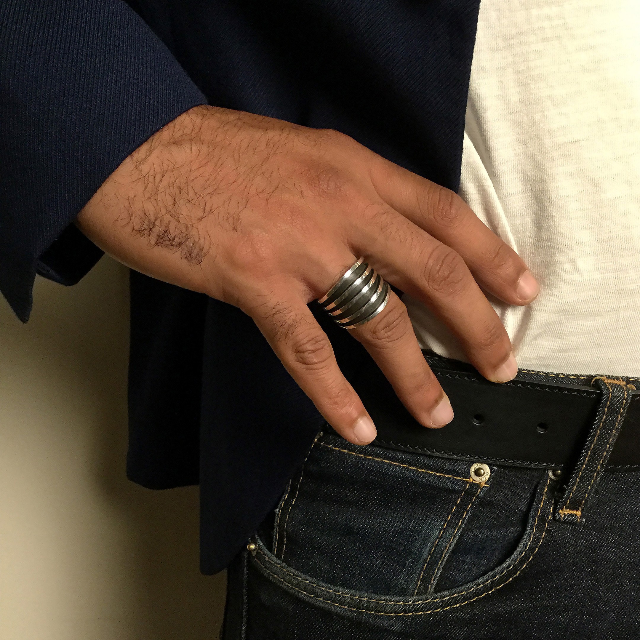 Navajo ring in silver. | Harpo Paris