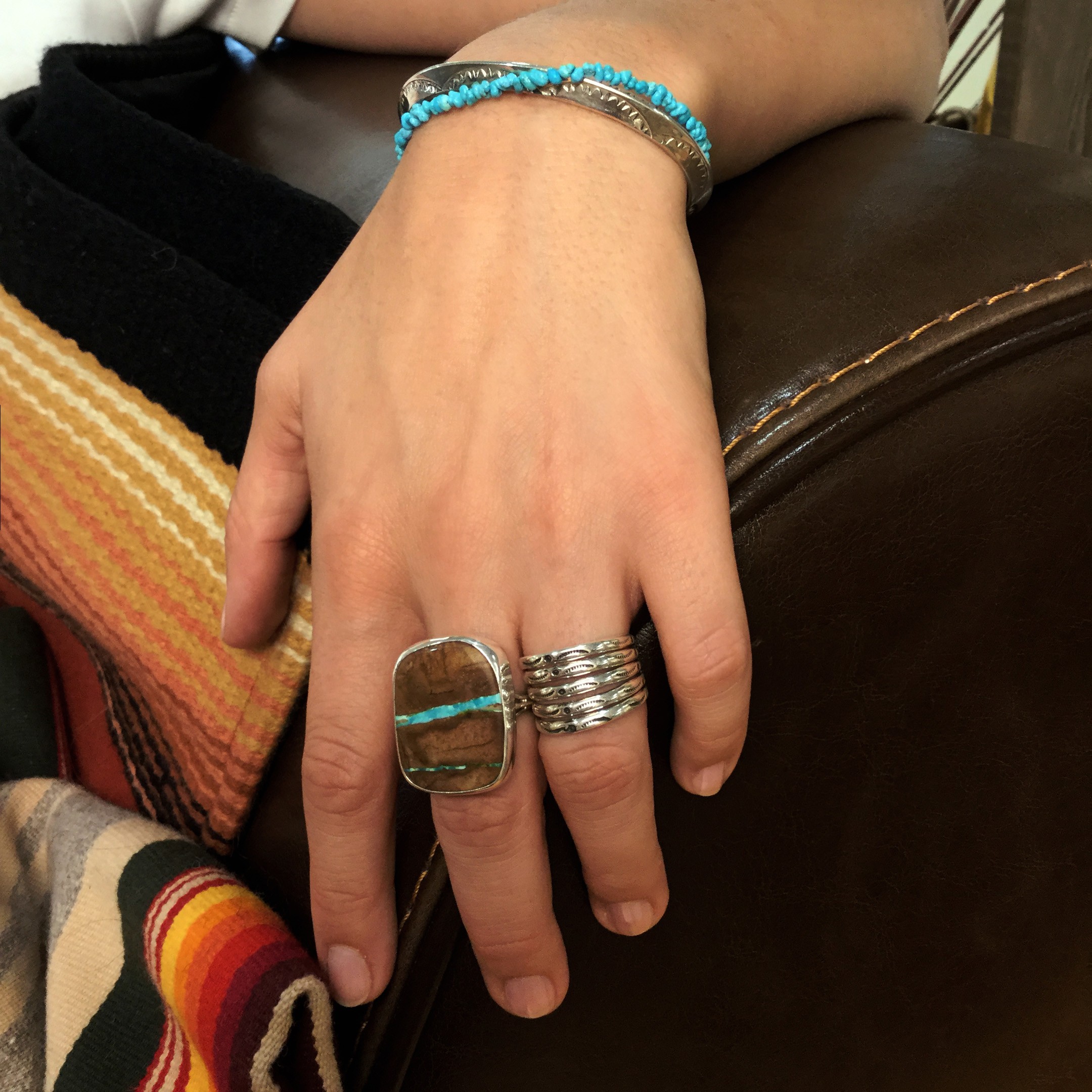 Navajo ring in silver. | Harpo Paris