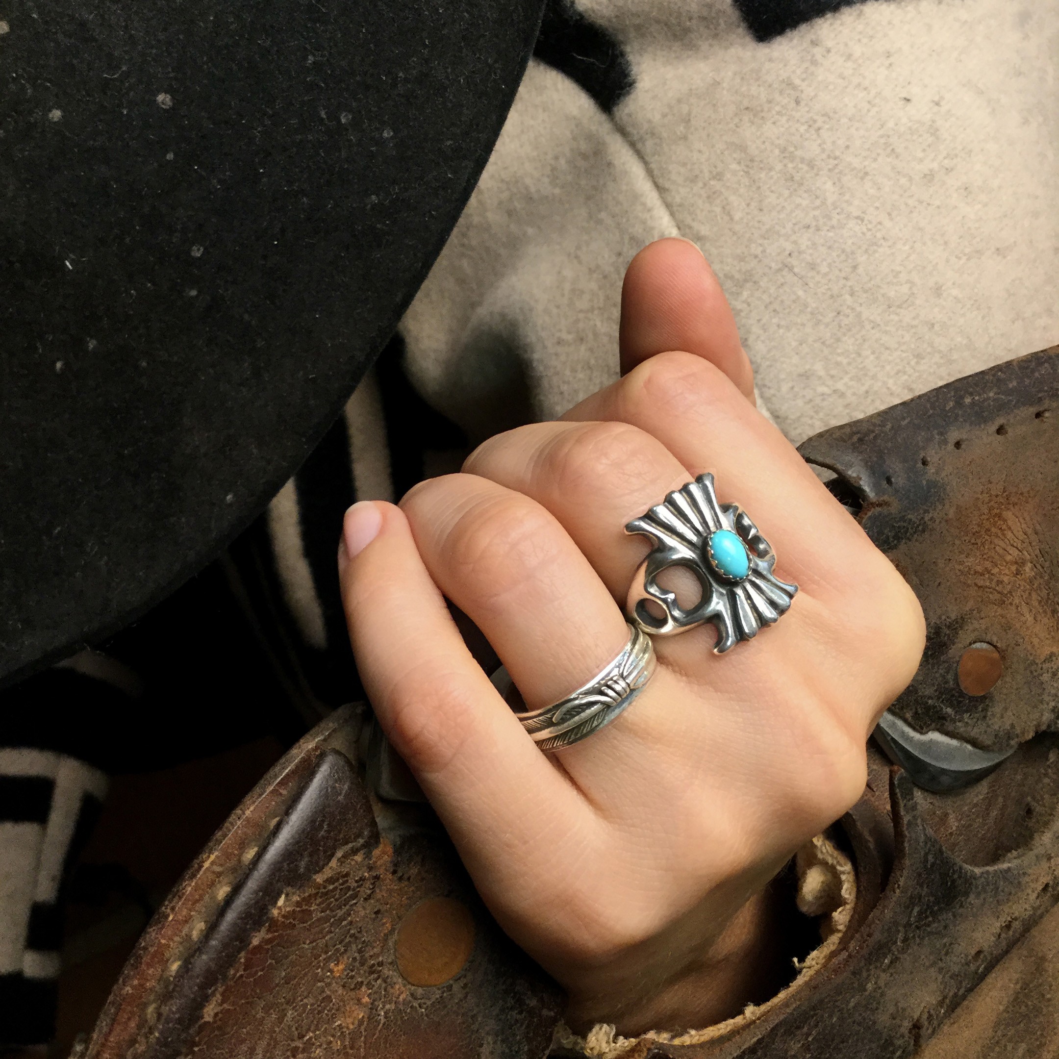 Navajo Feather ring in silver.  | Harpo Paris