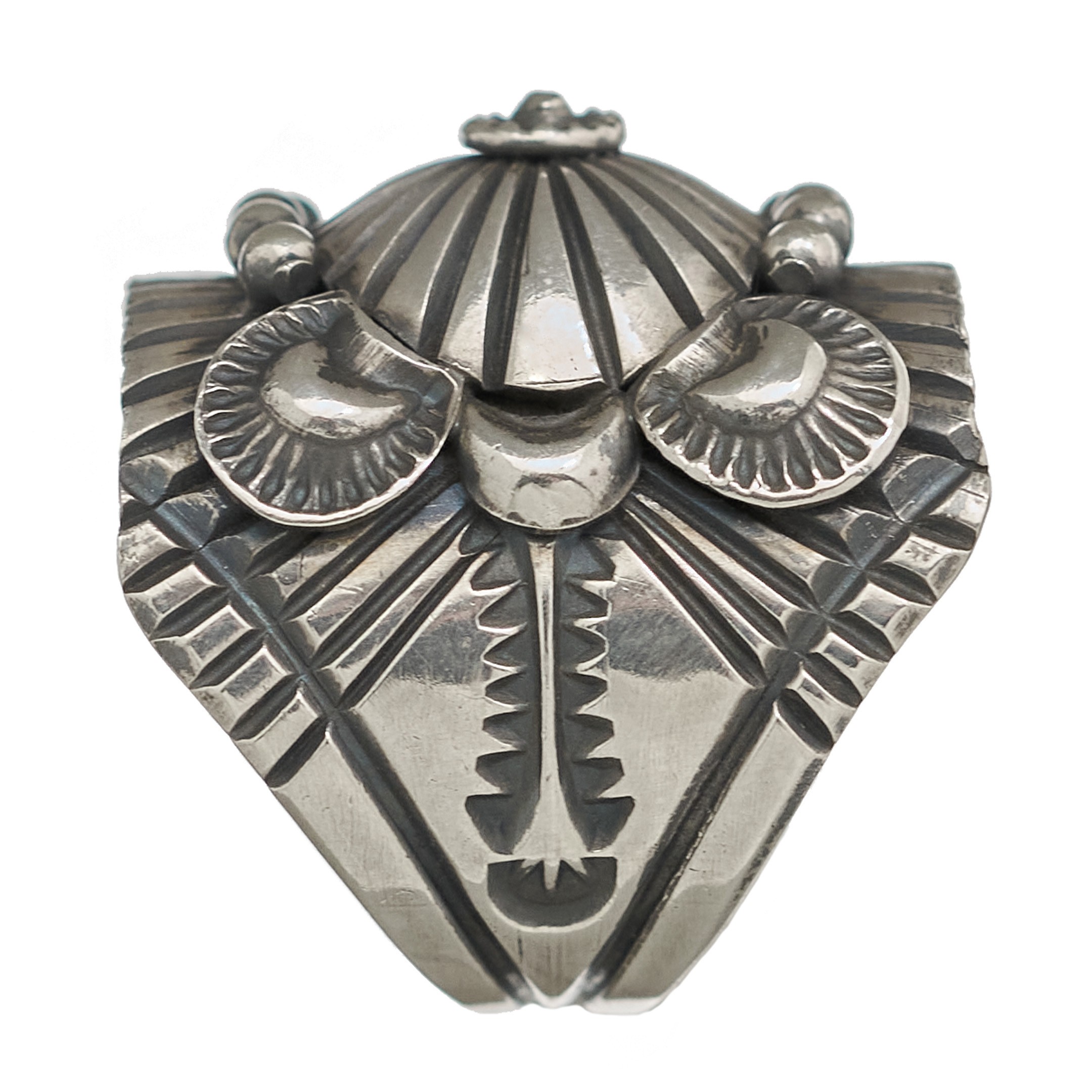 Bague Navajo pour homme BA806 en argent mat - Harpo Paris