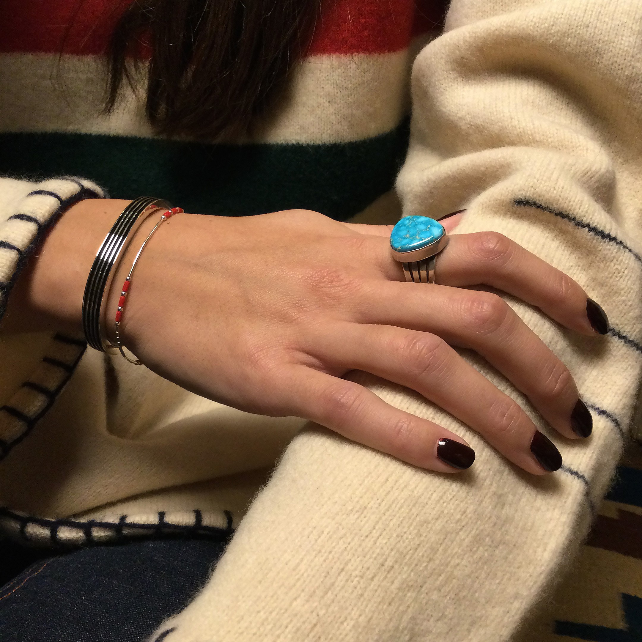 Navajo Bracelet in Silver. | Harpo Paris