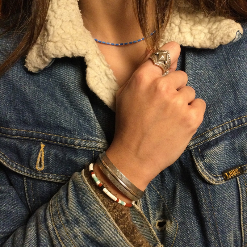 Pueblo bracelet for women BR439 in shells and stones - Harpo Paris