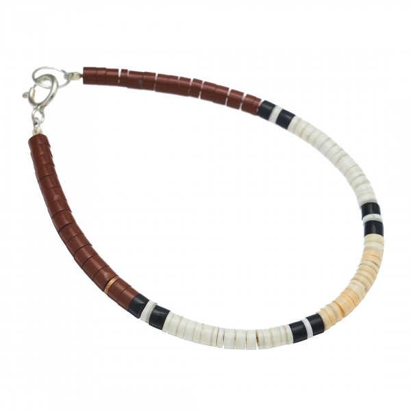 Bracelet Pueblo BR437 pour femme en pierres et coquillages - Harpo Paris
