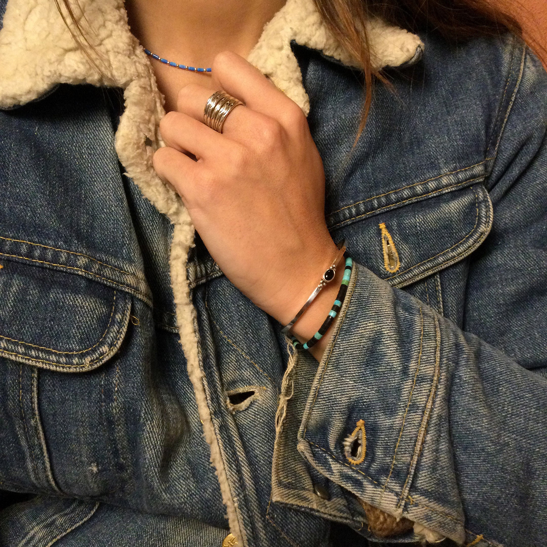 Bracelet Pueblo BRP29 en perles heishi - Harpo Paris
