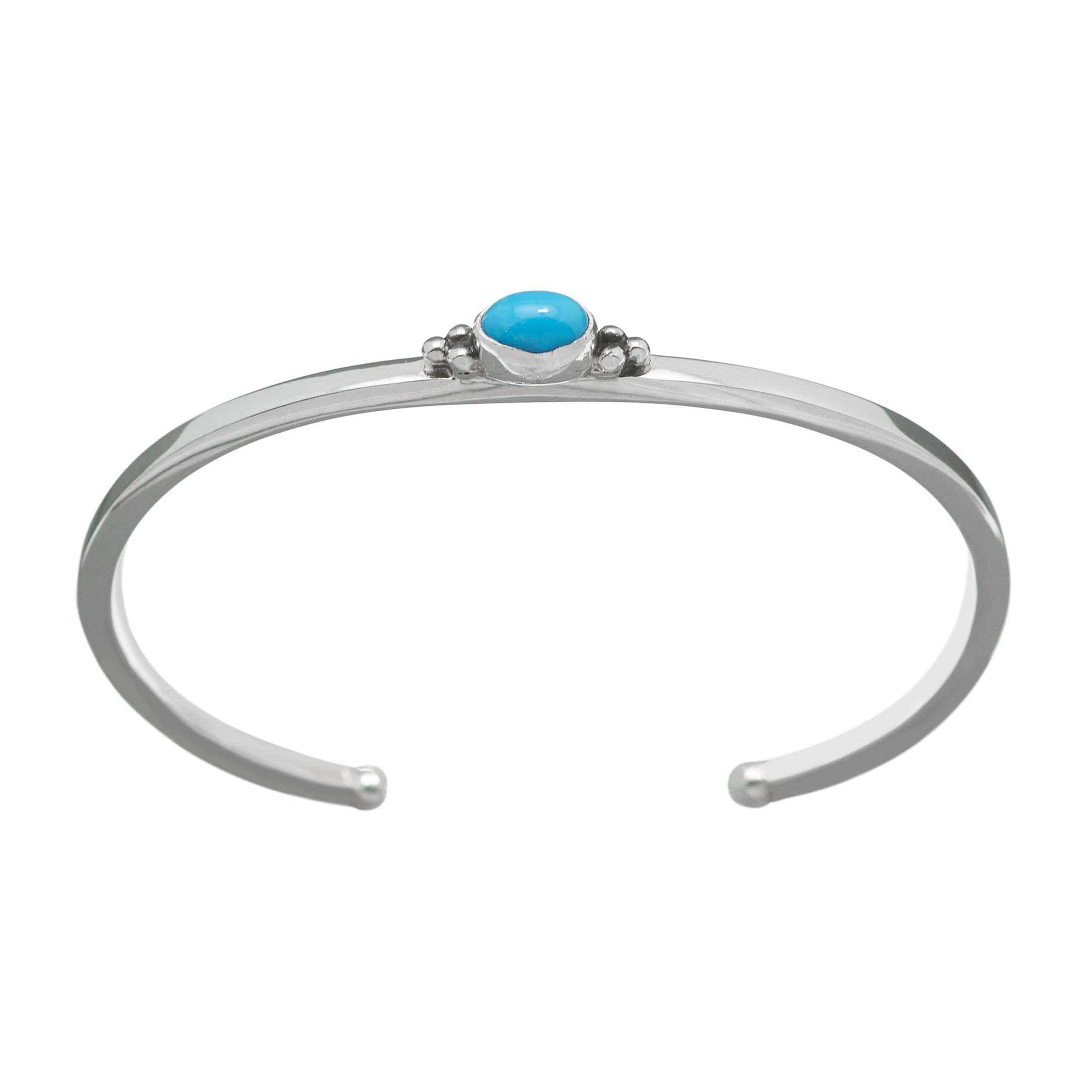 Turquoise and silver Bracelet BR540 - Harpo Paris