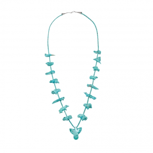 Collier fétiche Harpo Paris COFEw10 turquoise