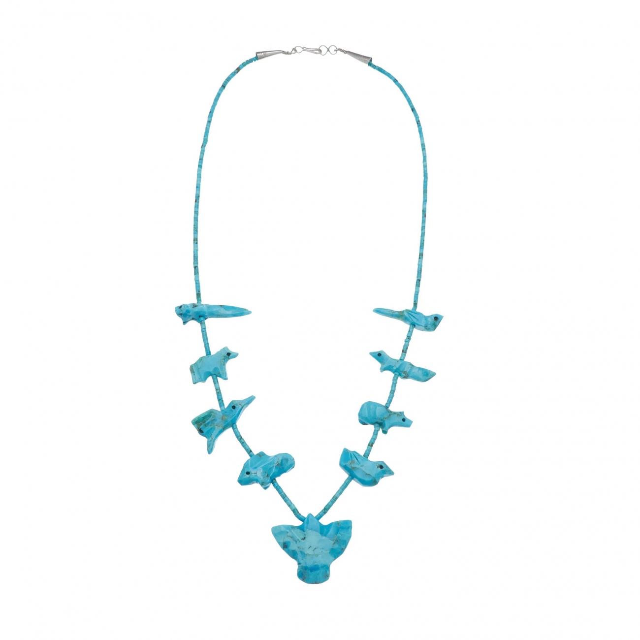 Collier fétiche COFEw09 animaux turquoise -  Harpo Paris