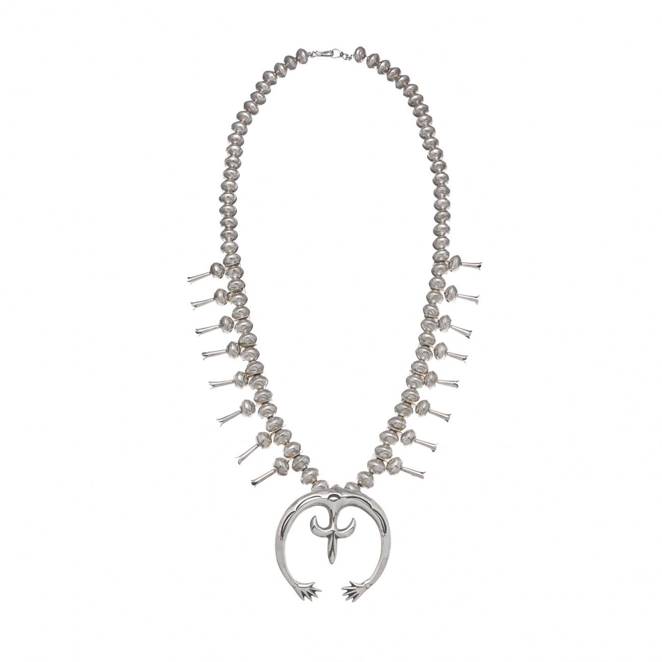 Collier Harpo Paris CO58 Squash Blossom en argent