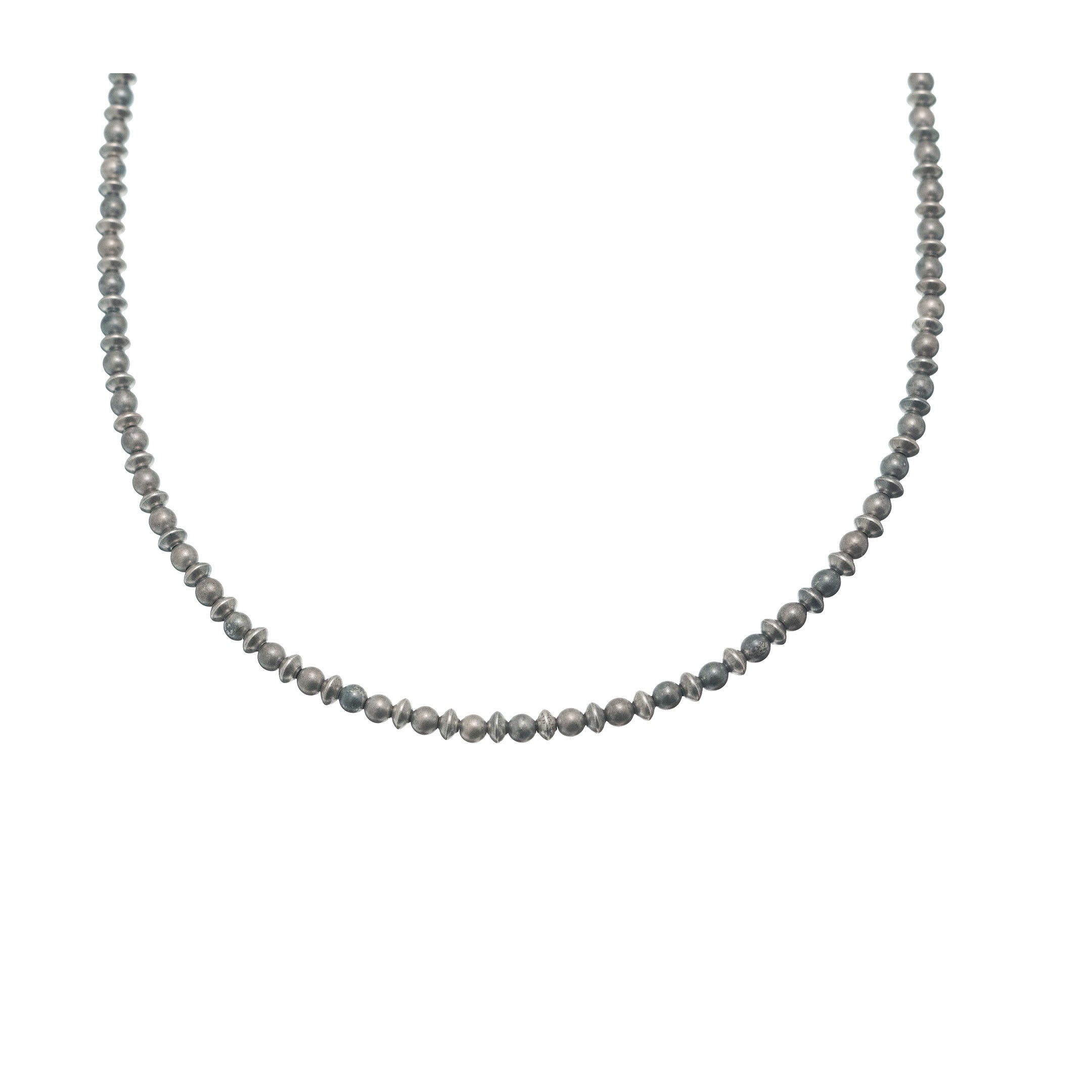 COw38 collier perles argent Harpo