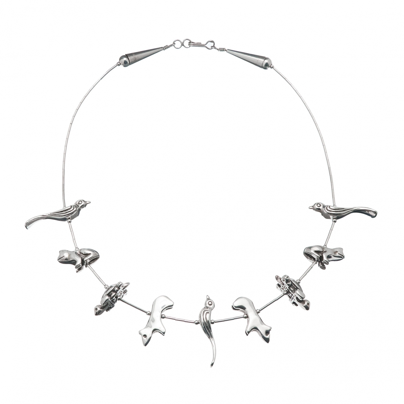 Fetish necklace COFEw23 silver animals