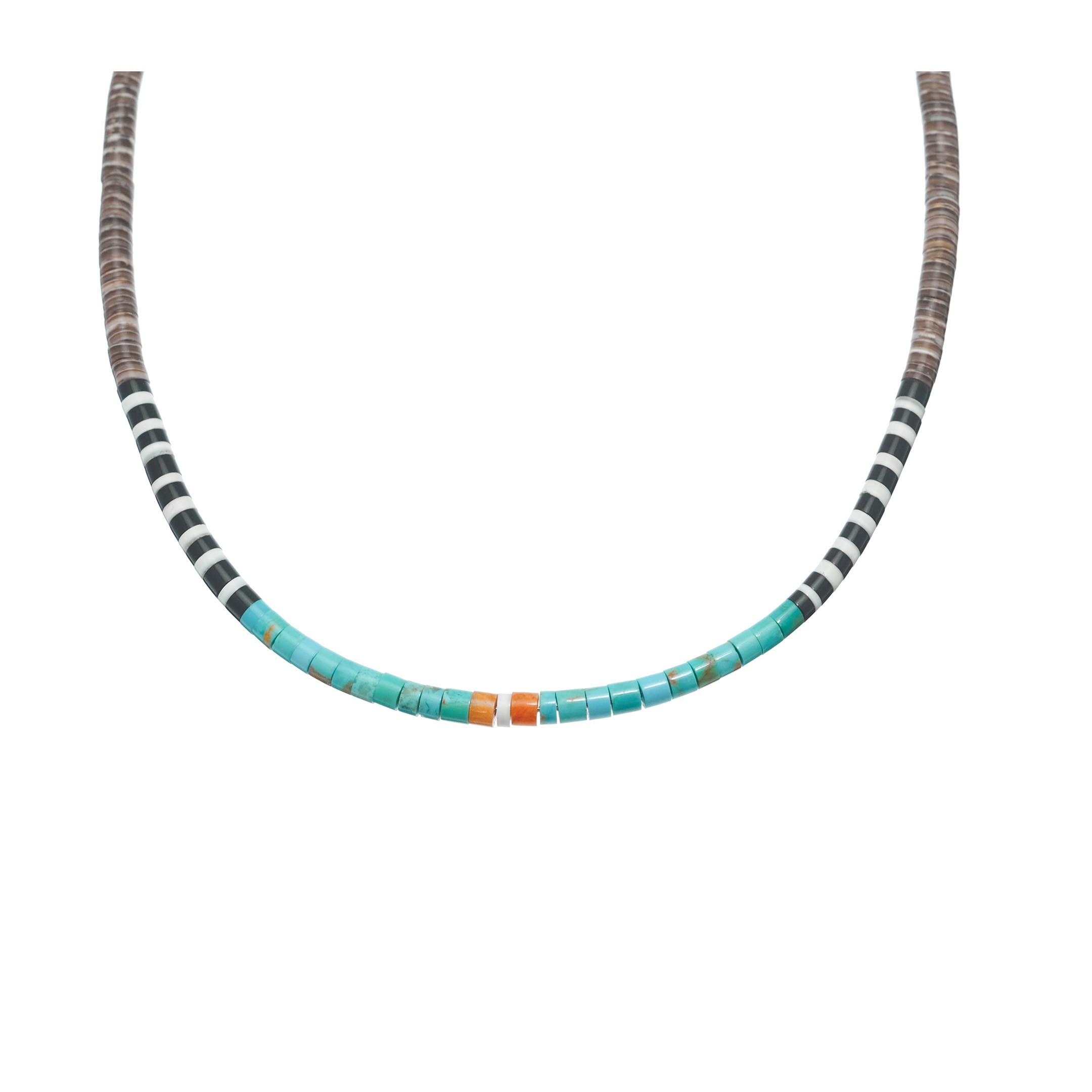 Pueblo necklace in Heishi beads COP 22 - Harpo Paris
