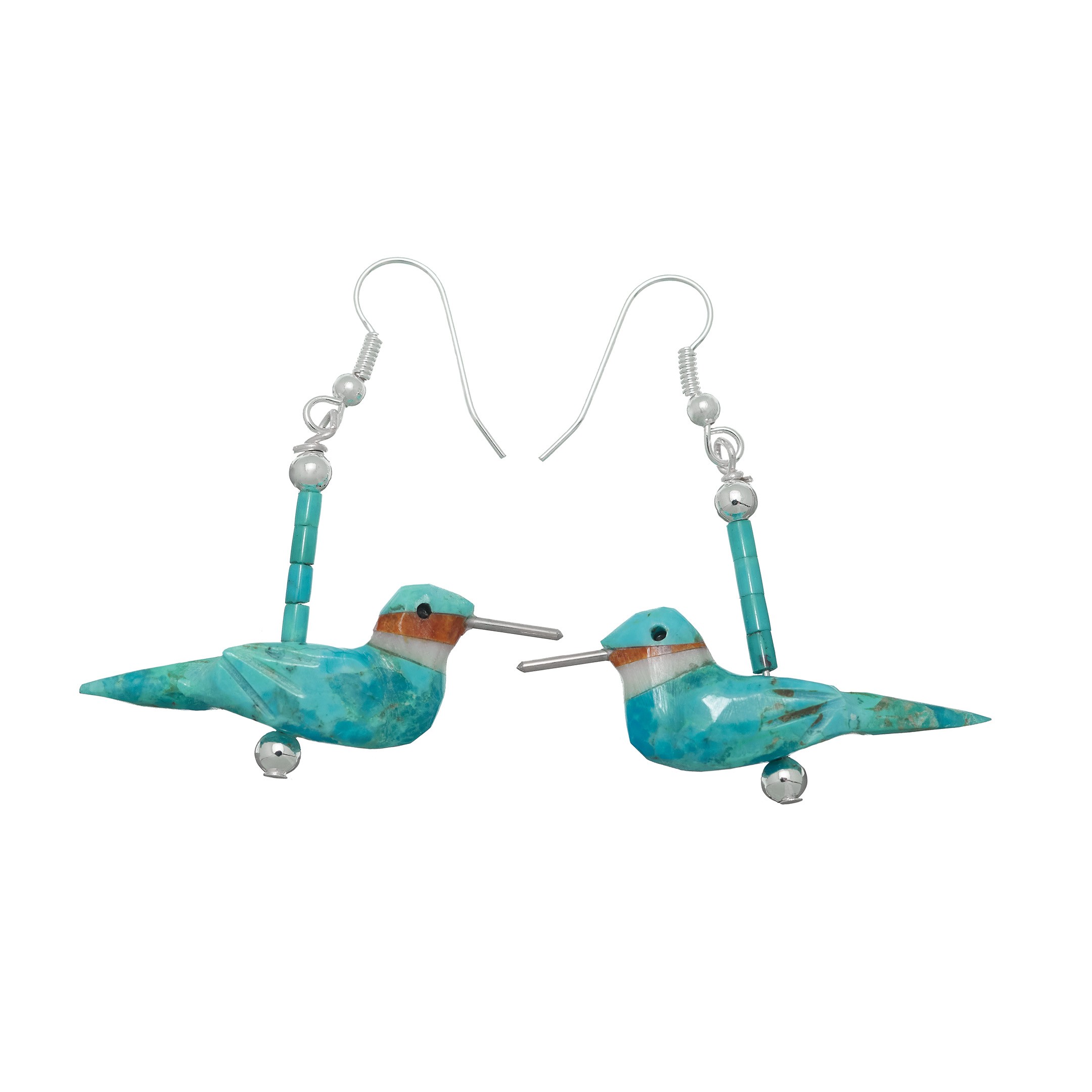 Harpo Paris earrings BOw78 in turquoise