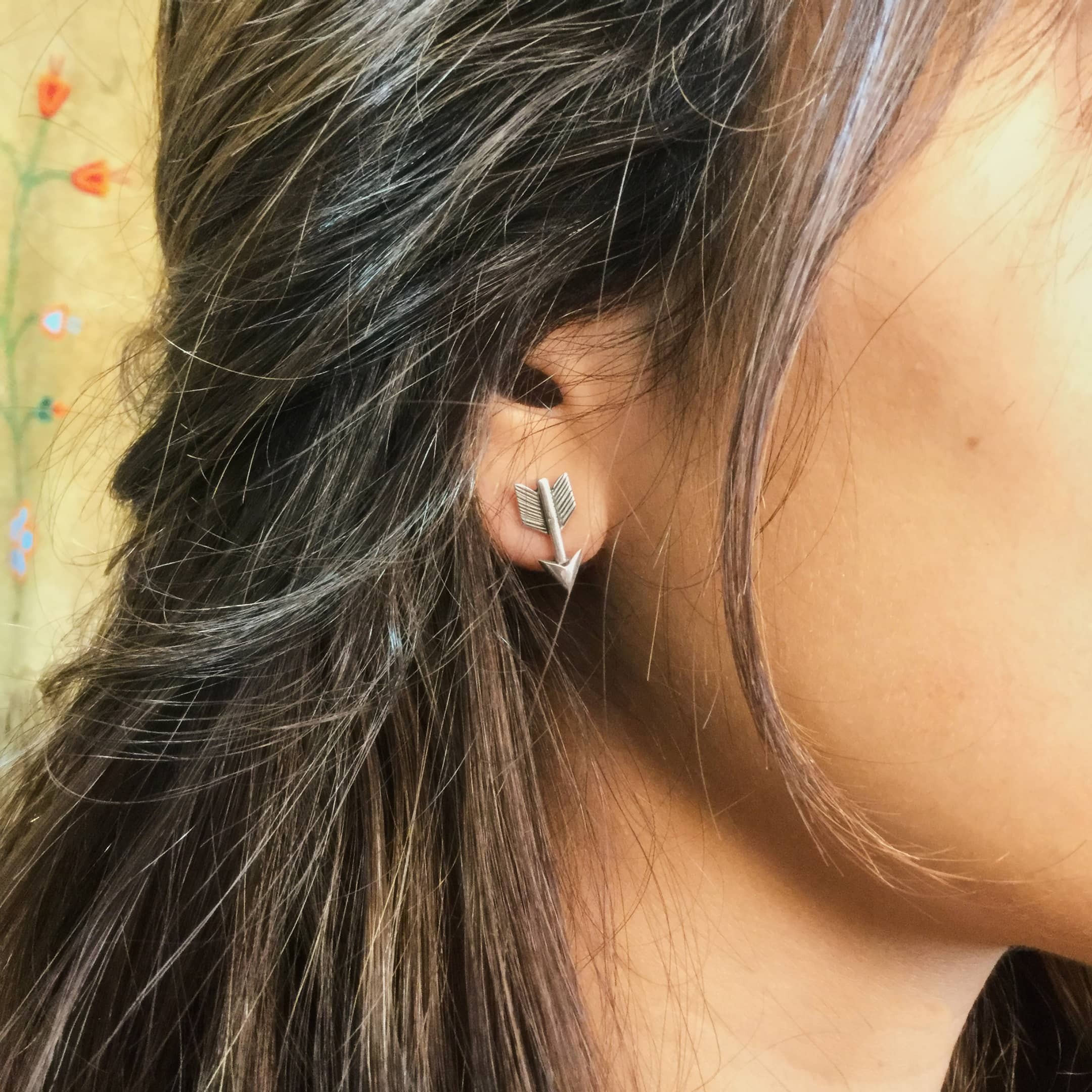 Silver arrows earrings BOw100 - Harpo Paris