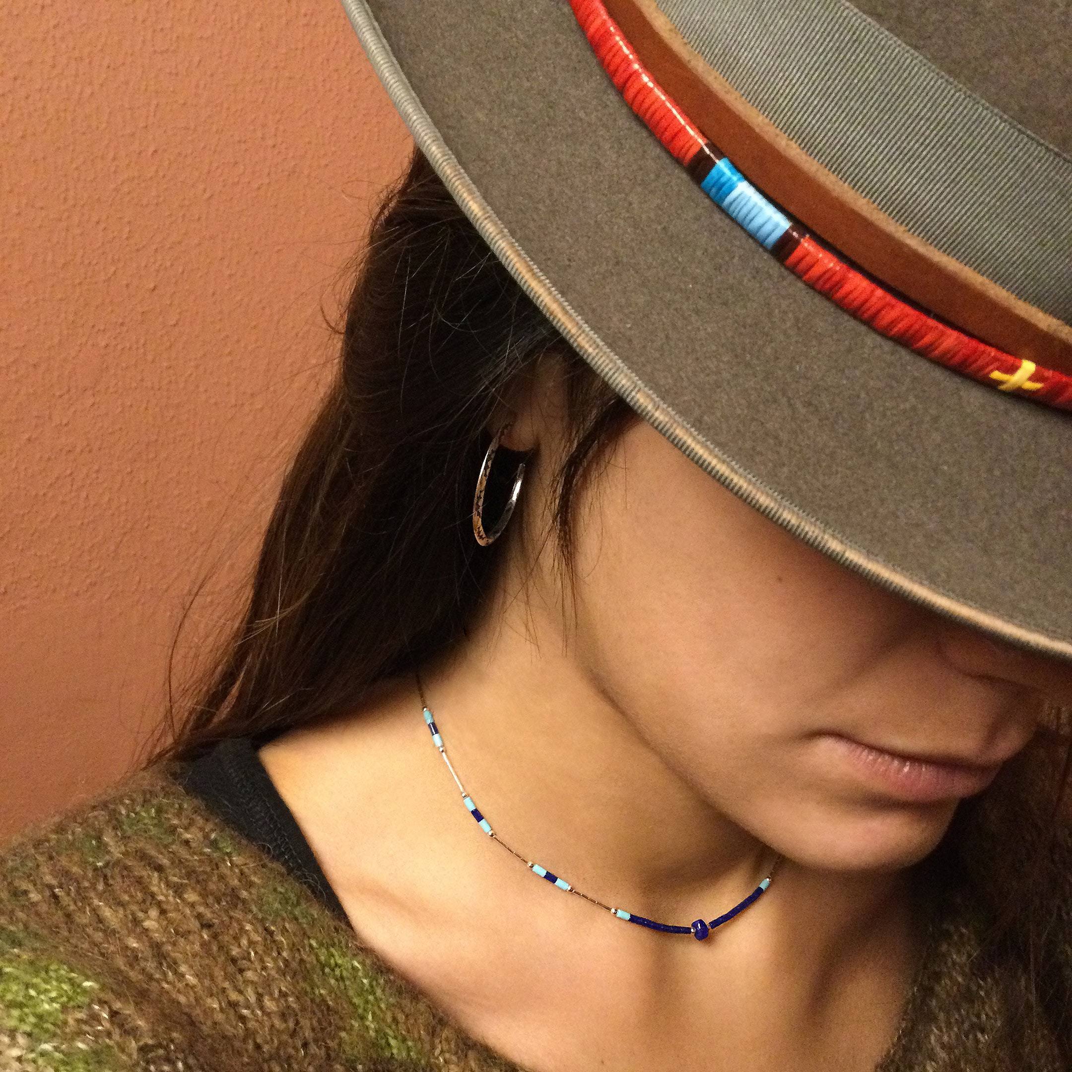 Boucles d'oreilles Navajo en argent.  | Harpo Paris