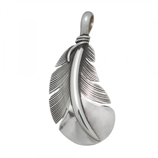 Harpo Paris pendant PE111 feather in silver