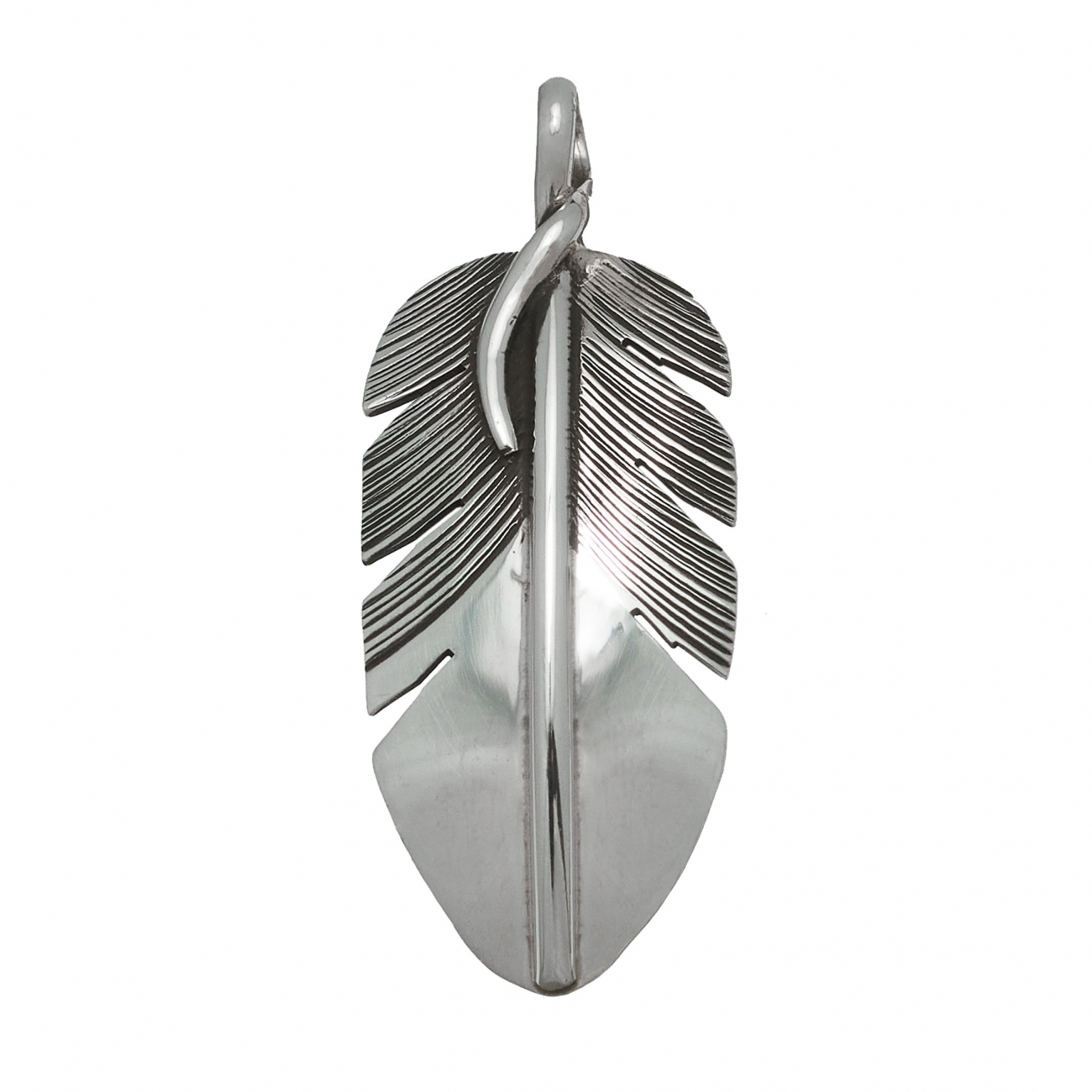 Harpo Paris pendant PE14 feather in silver