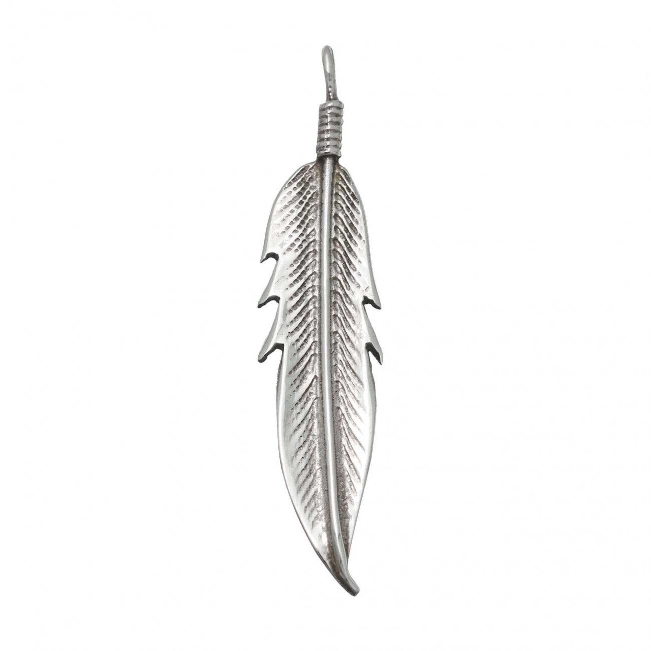 Pendentif Harpo Paris PEw02 plume en argent