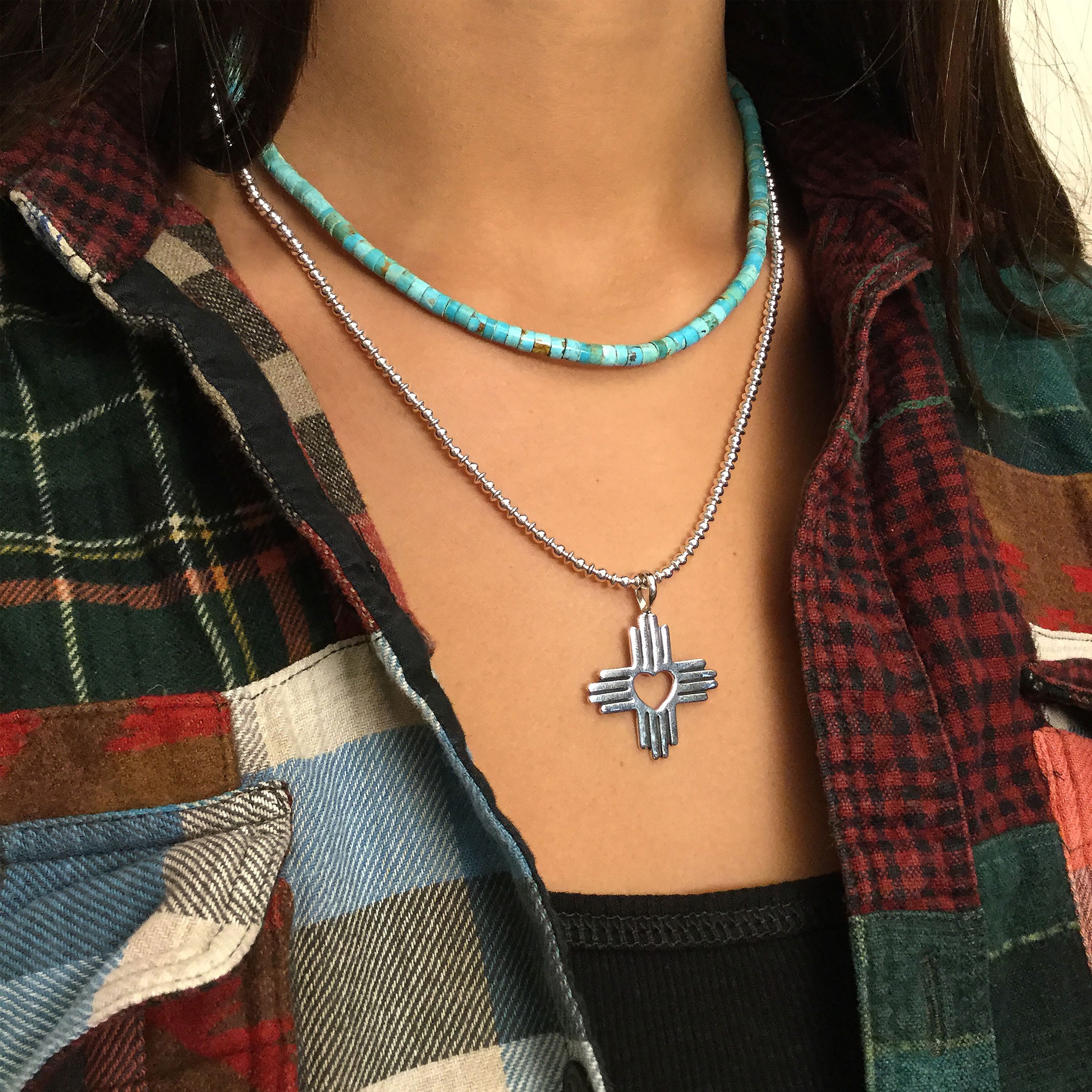 Pendentif croix Zia argent Harpo PE273 - Harpo Paris