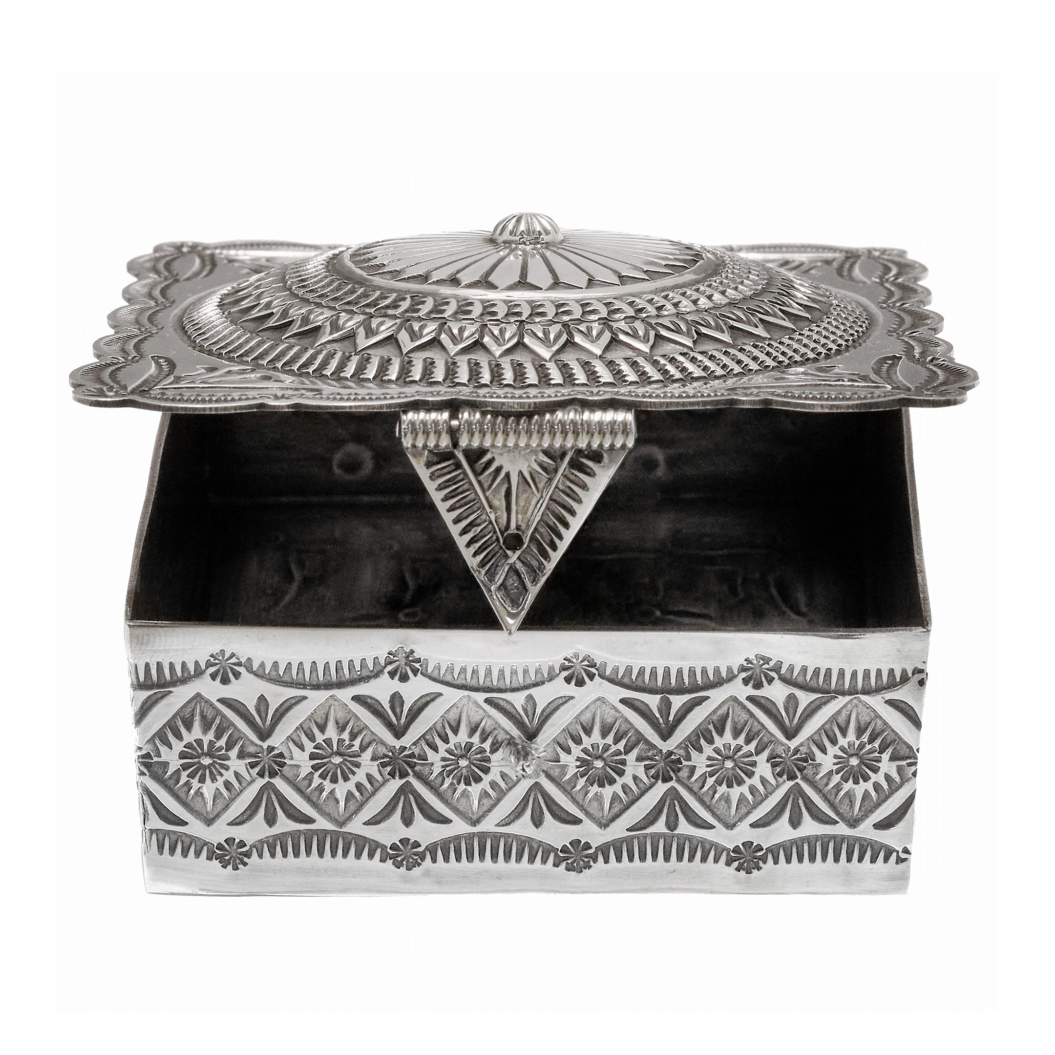 Boîte Navajo, pièce unique en argent. | Harpo Paris