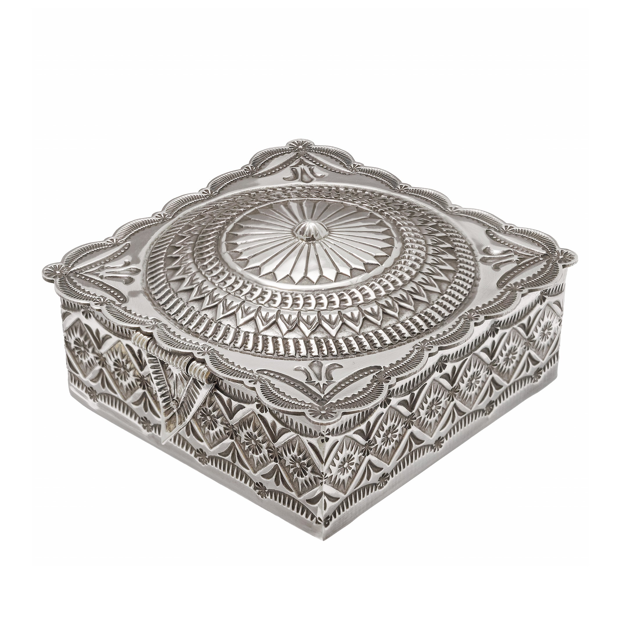 Boîte Navajo, pièce unique en argent. | Harpo Paris