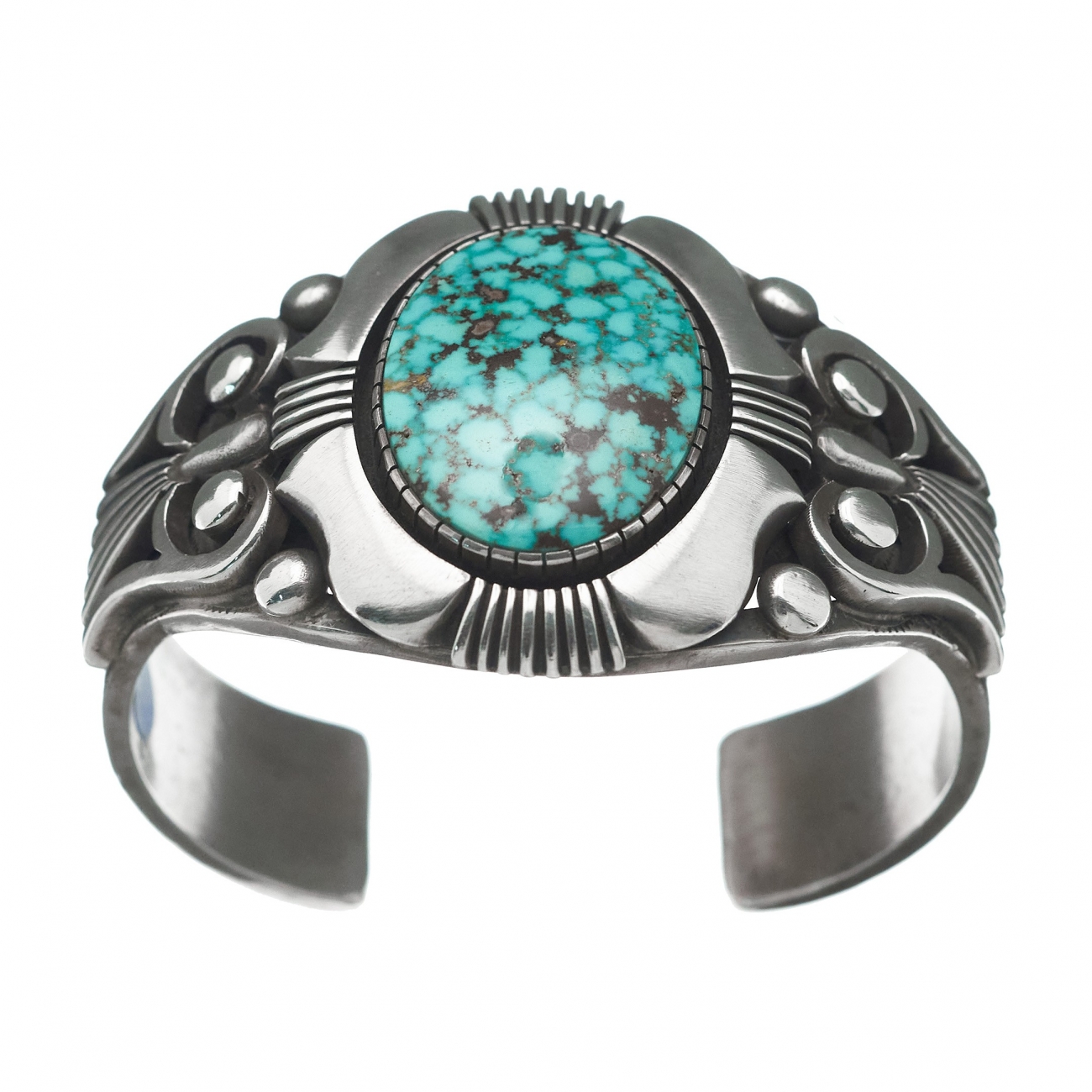 Beautiful bracelet MIS18 in turquoise and silver - Harpo Paris