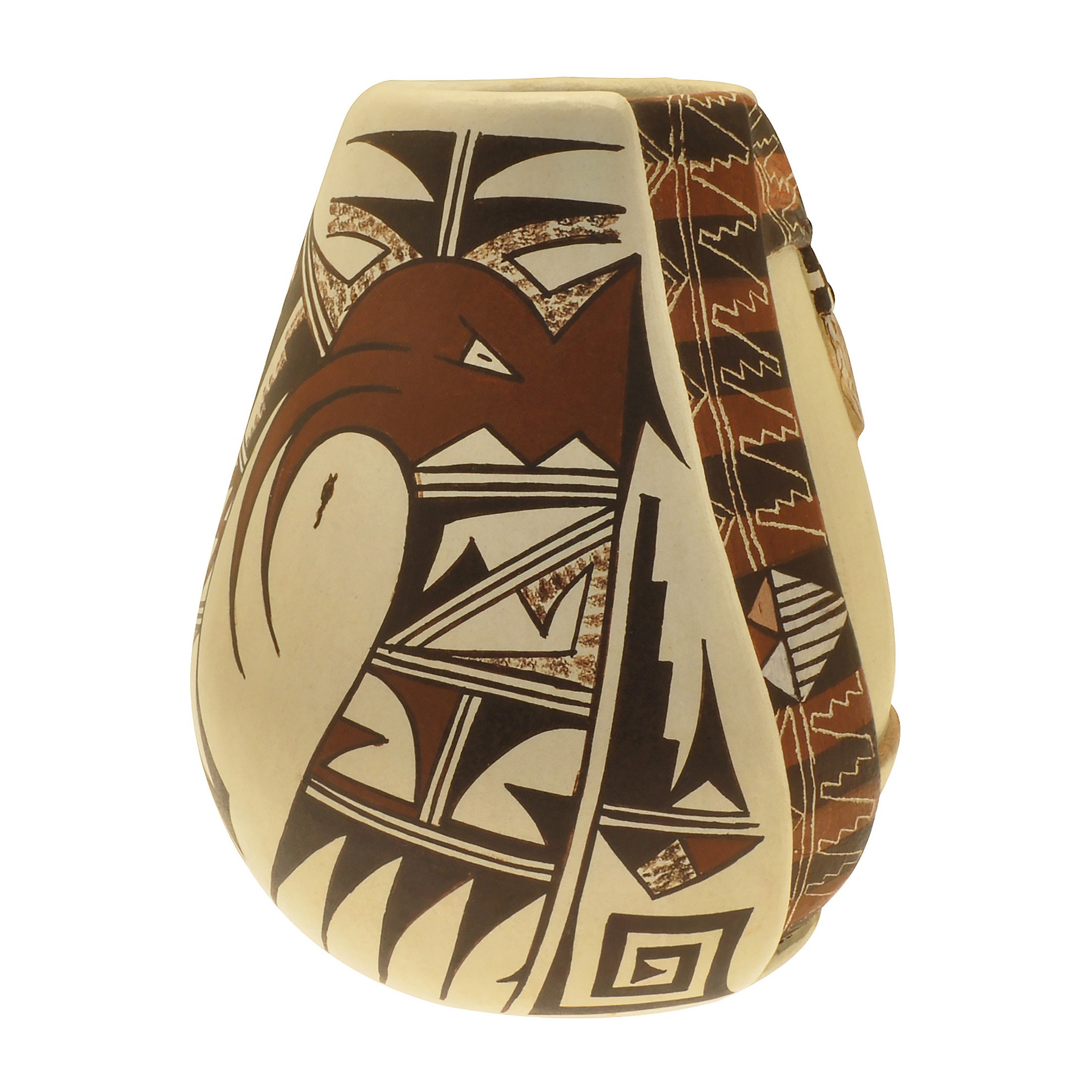 Hopi Pot Eagle Dancer, one-off a kind. | Harpo Paris