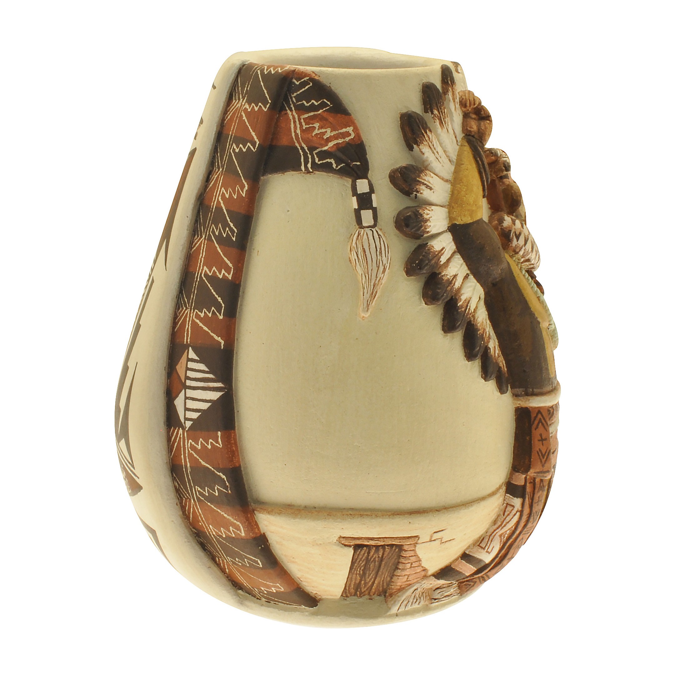 Hopi Pot Eagle Dancer, one-off a kind. | Harpo Paris
