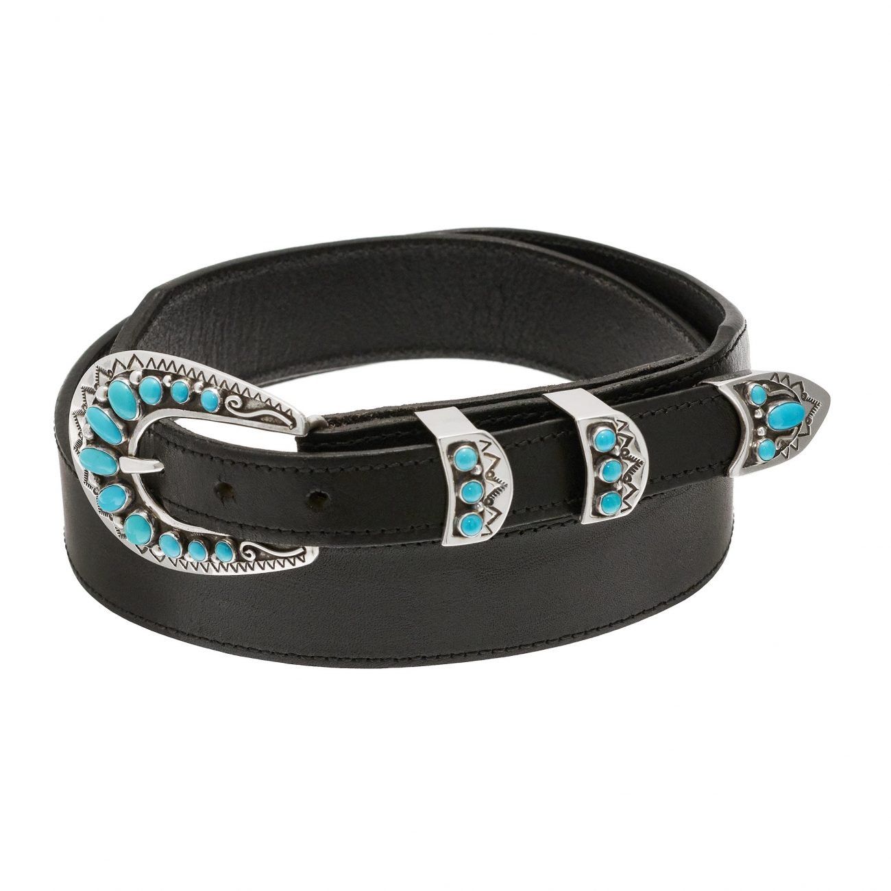 Harpo Paris ranger belt buckle BK52 in turquoise and silver
