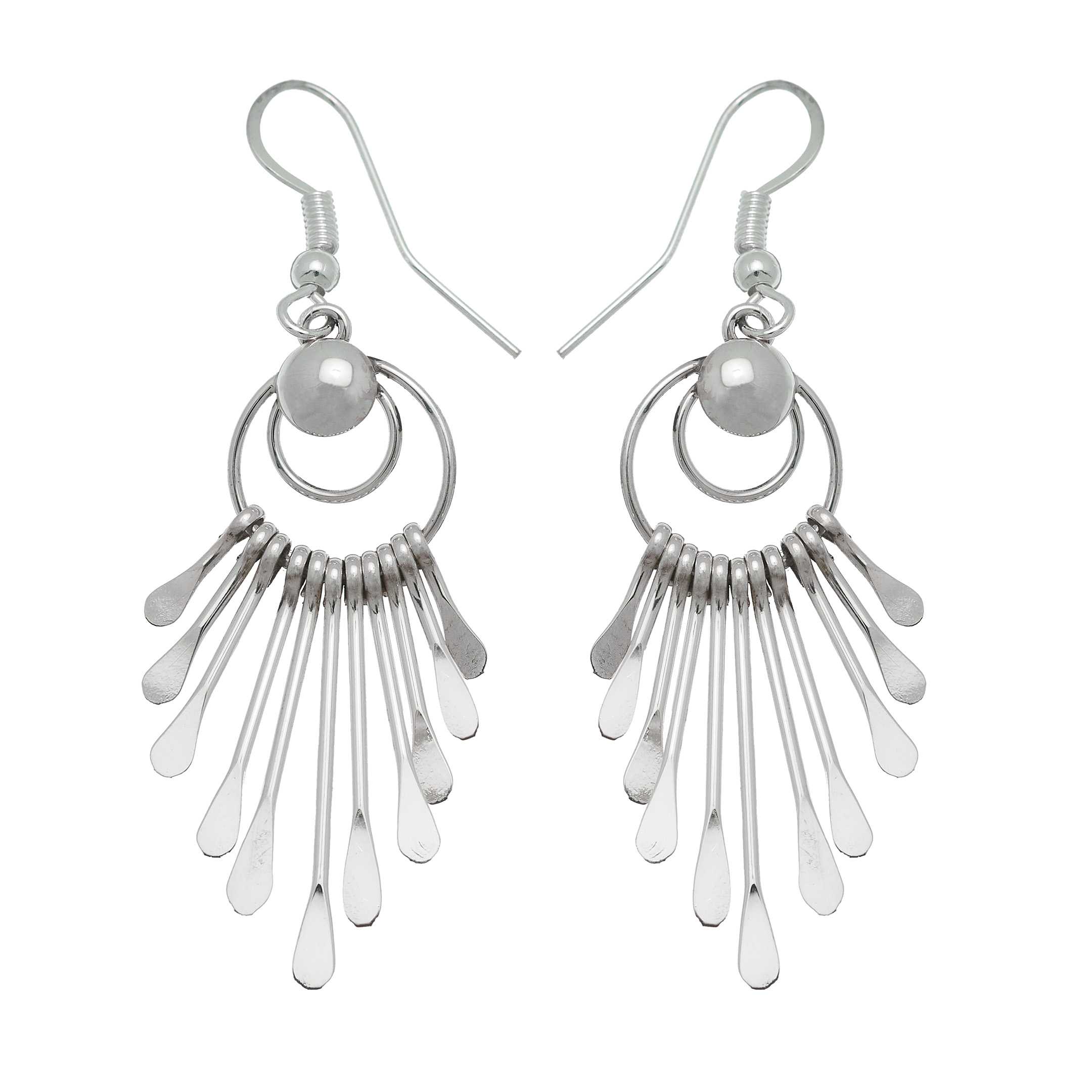 Harpo Paris classic earrings BOw24 in silver