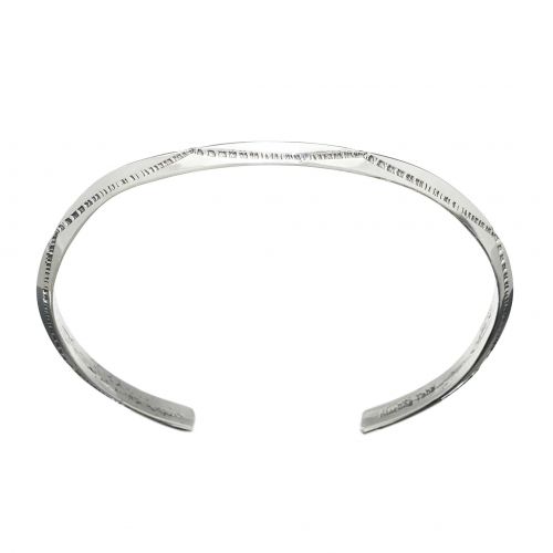 Navajo bracelet BRw35 in silver - Harpo Paris