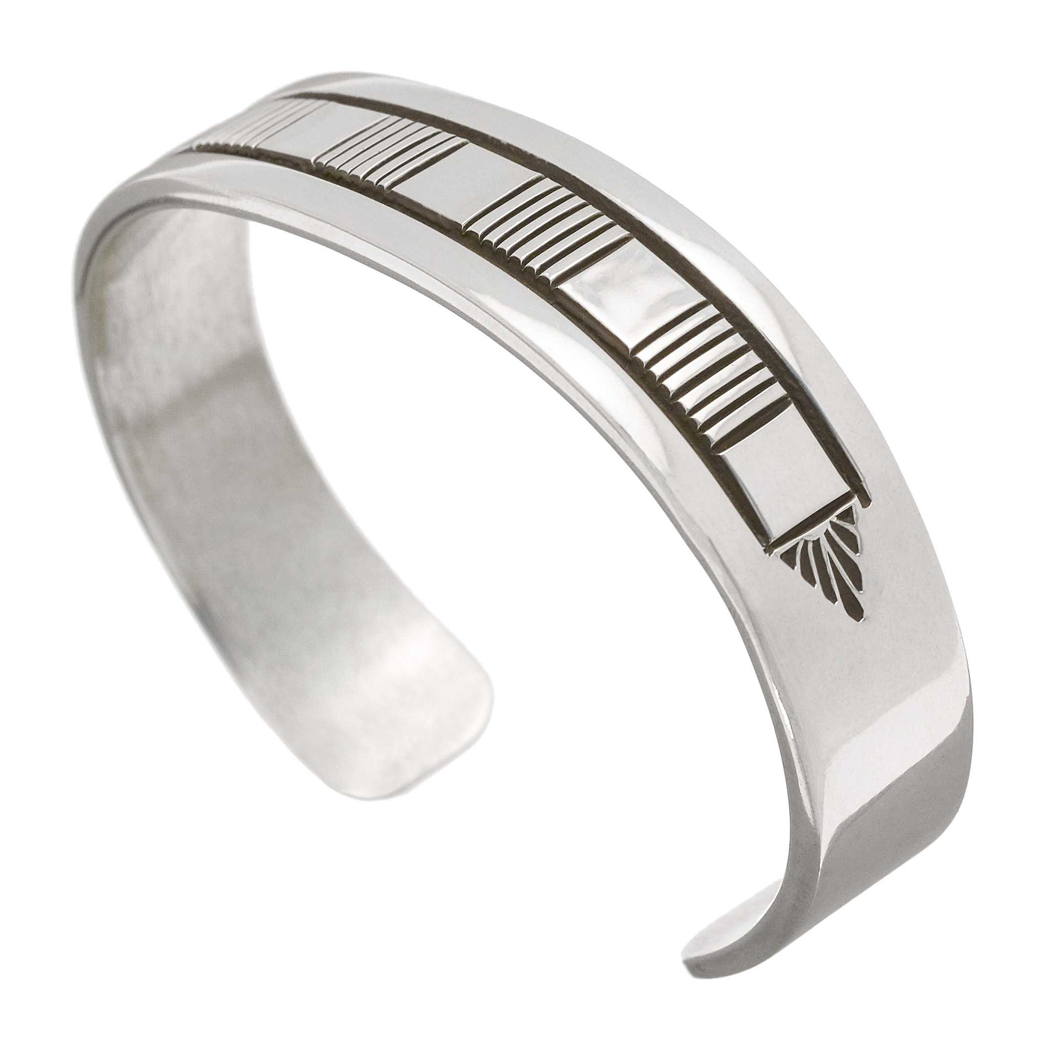 Navajo bracelet for men in silver BR555 - Harpo Paris