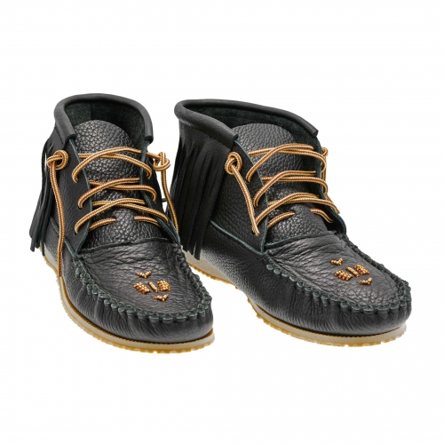 Canadian moccasins M42198 in beads and leather