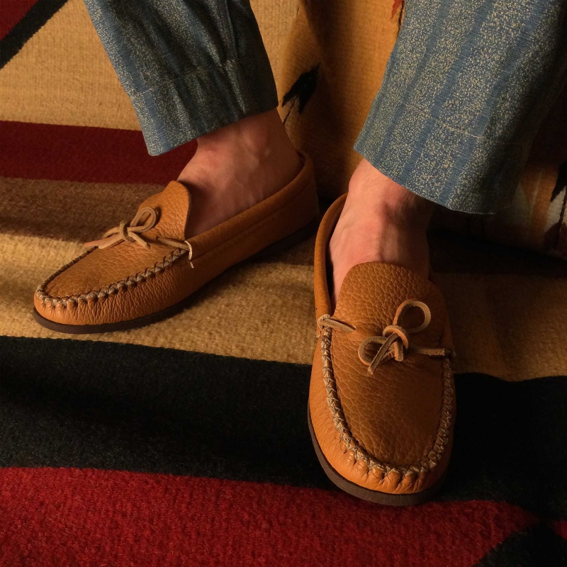 Canadian moccasins M143XX in leather - Harpo Paris
