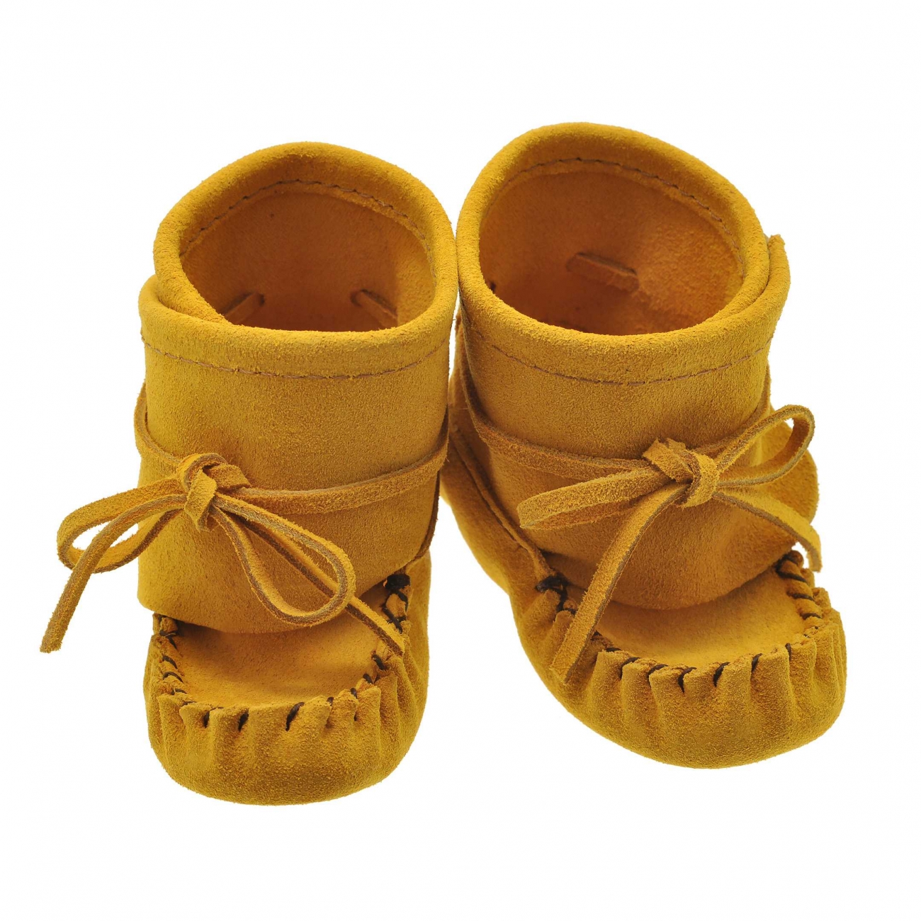 Canadian moccasins for babies M110 in leather - Harpo Paris