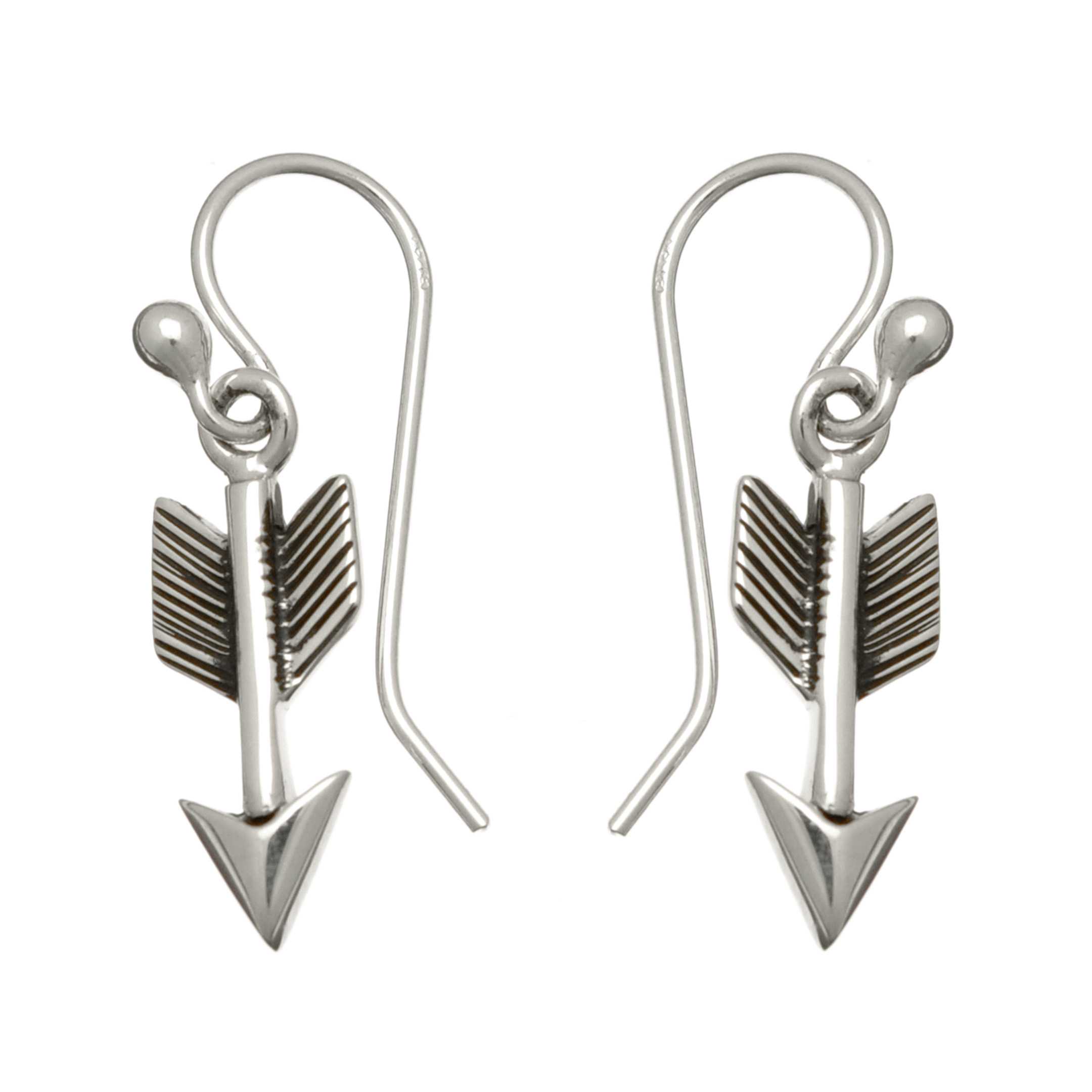 BOw99 Harpo earrings silver arrows