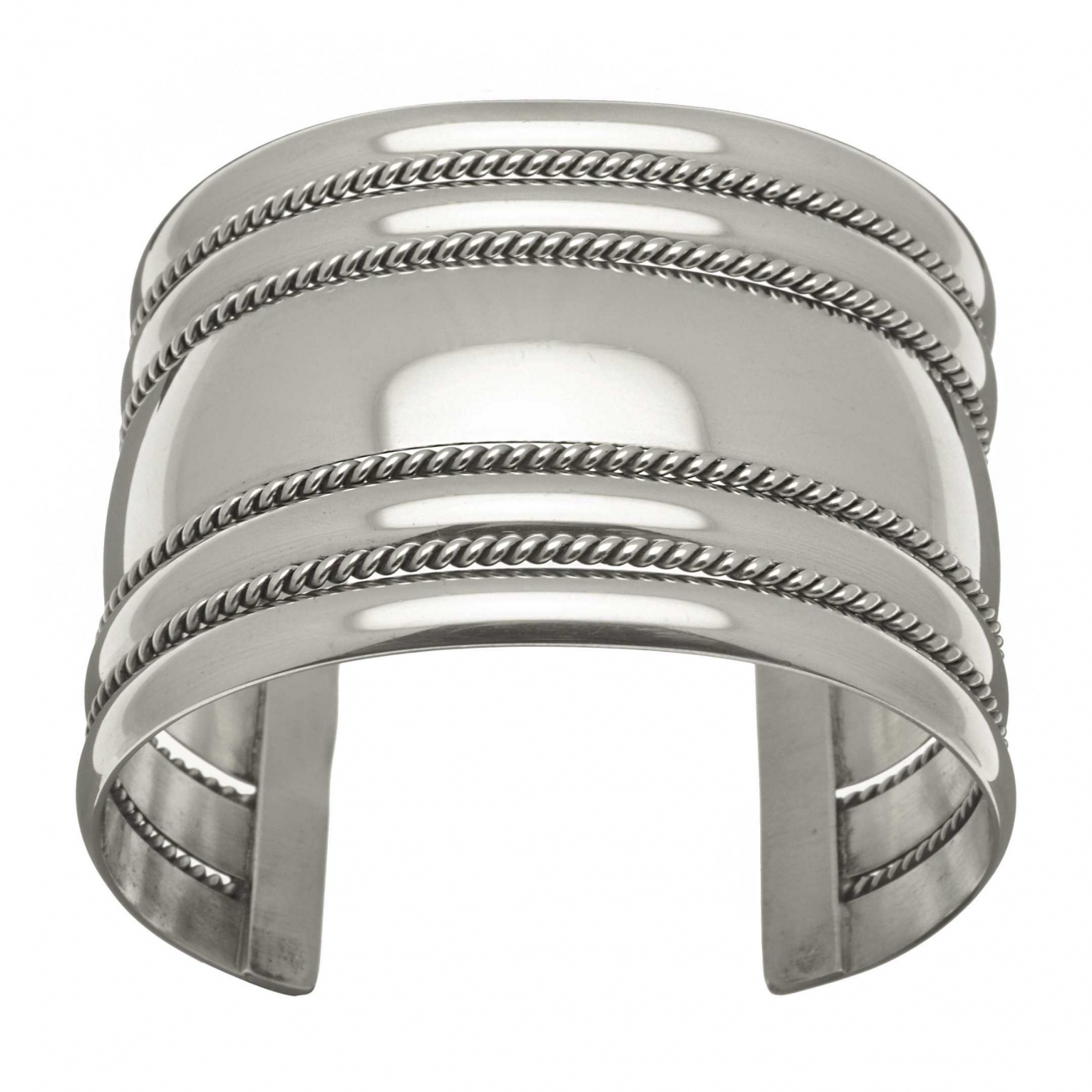 Cuff bracelet for women BRw01 in silver - Harpo Paris