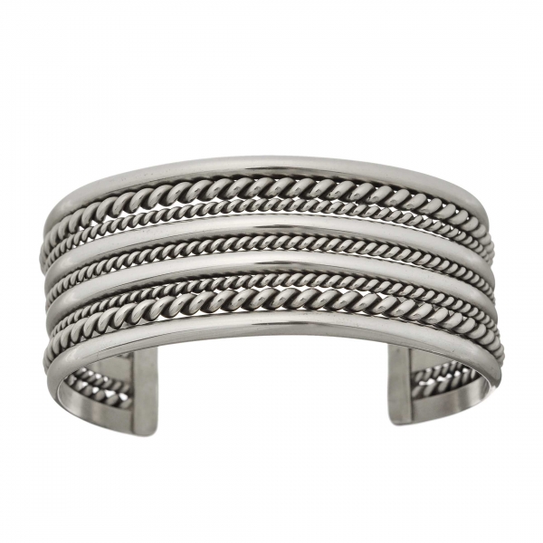 Navajo bracelet in silver BRw35 for women - Harpo Paris