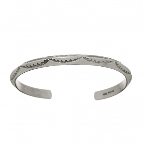 Beveled silver bracelet BRw55H - Harpo Paris