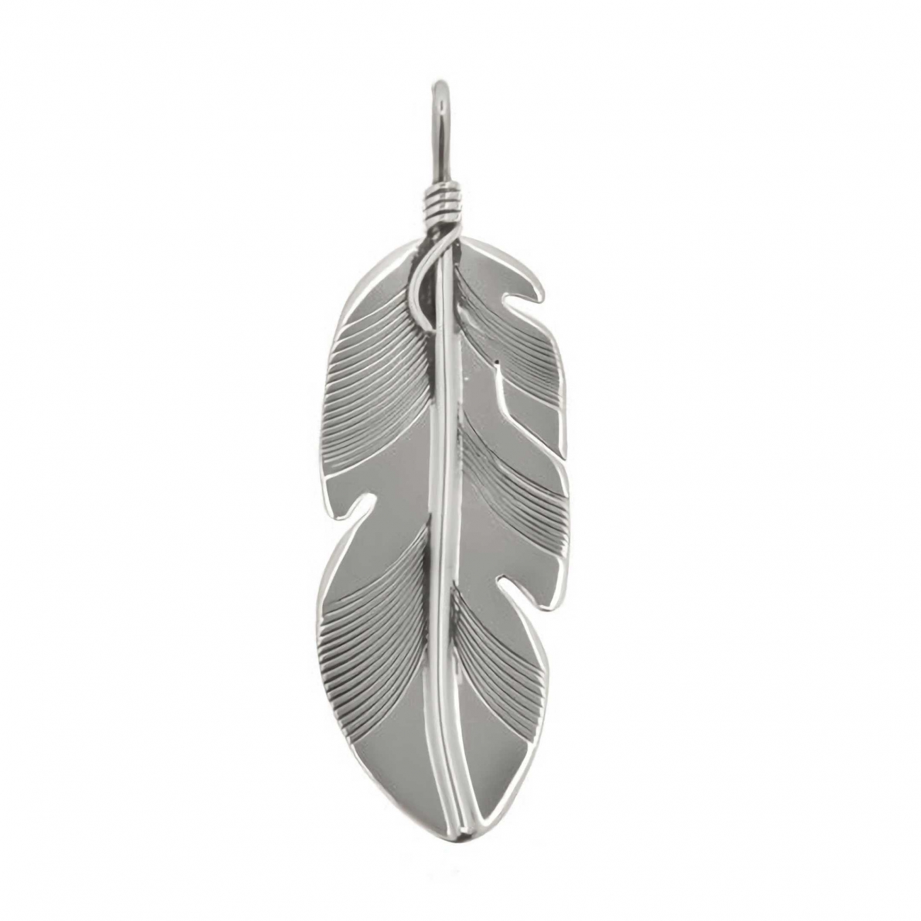 Pendentif Harpo Paris PE52 plume en argent