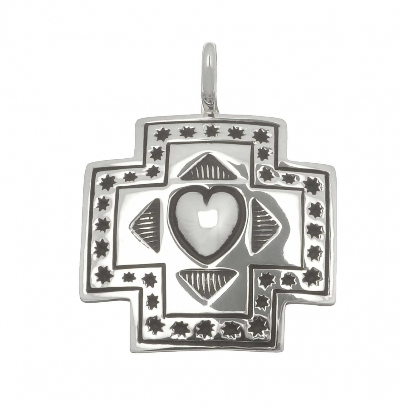 Pendentif Harpo Paris PE220 croix en argent