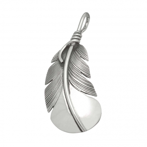 Harpo Paris pendant PE266 silver feather